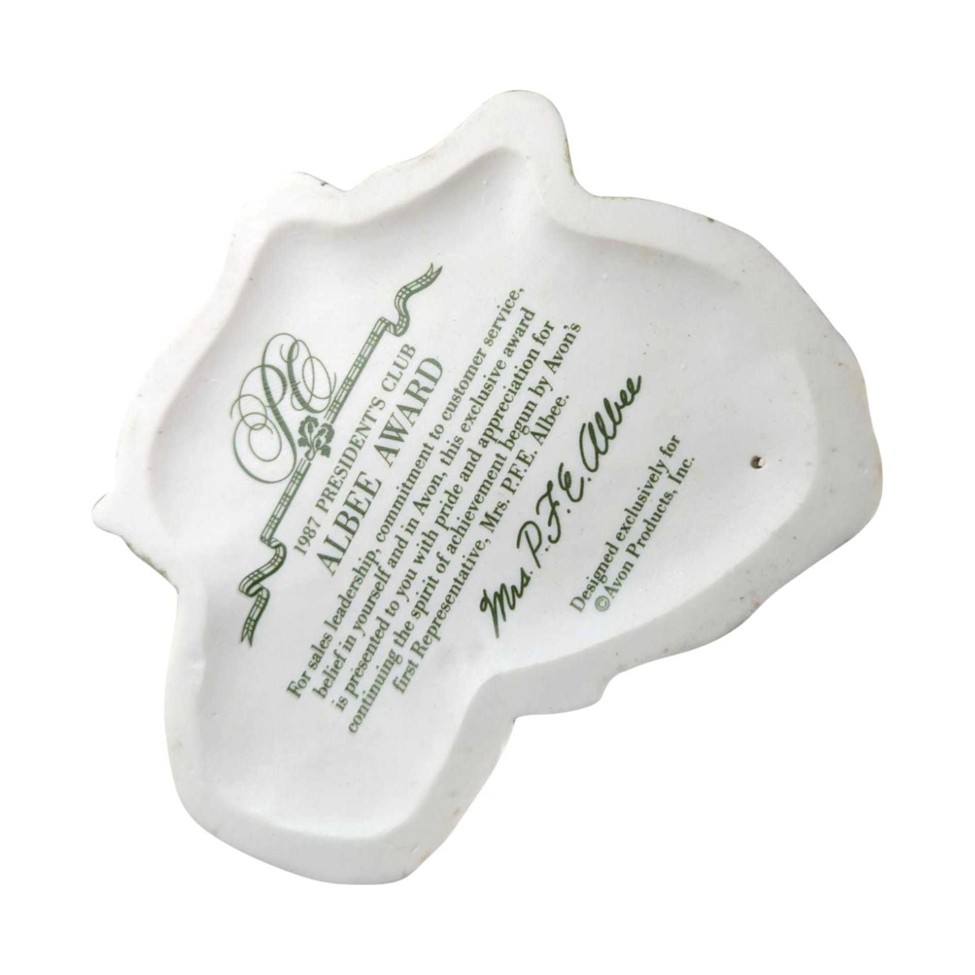 1987 Avon Mrs. Albee President’s Club Figurine