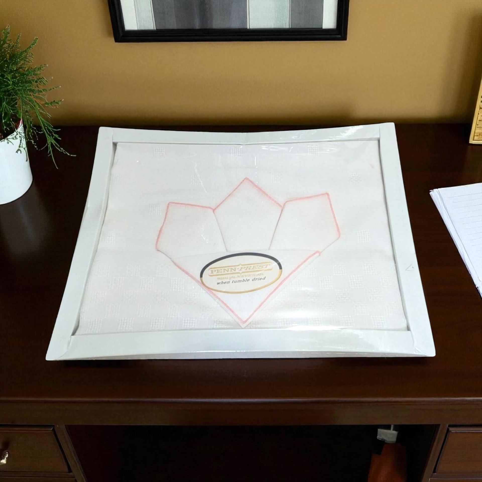 Vintage Penneys Penn-Prest Sealed Tablecloth & Napkin Set