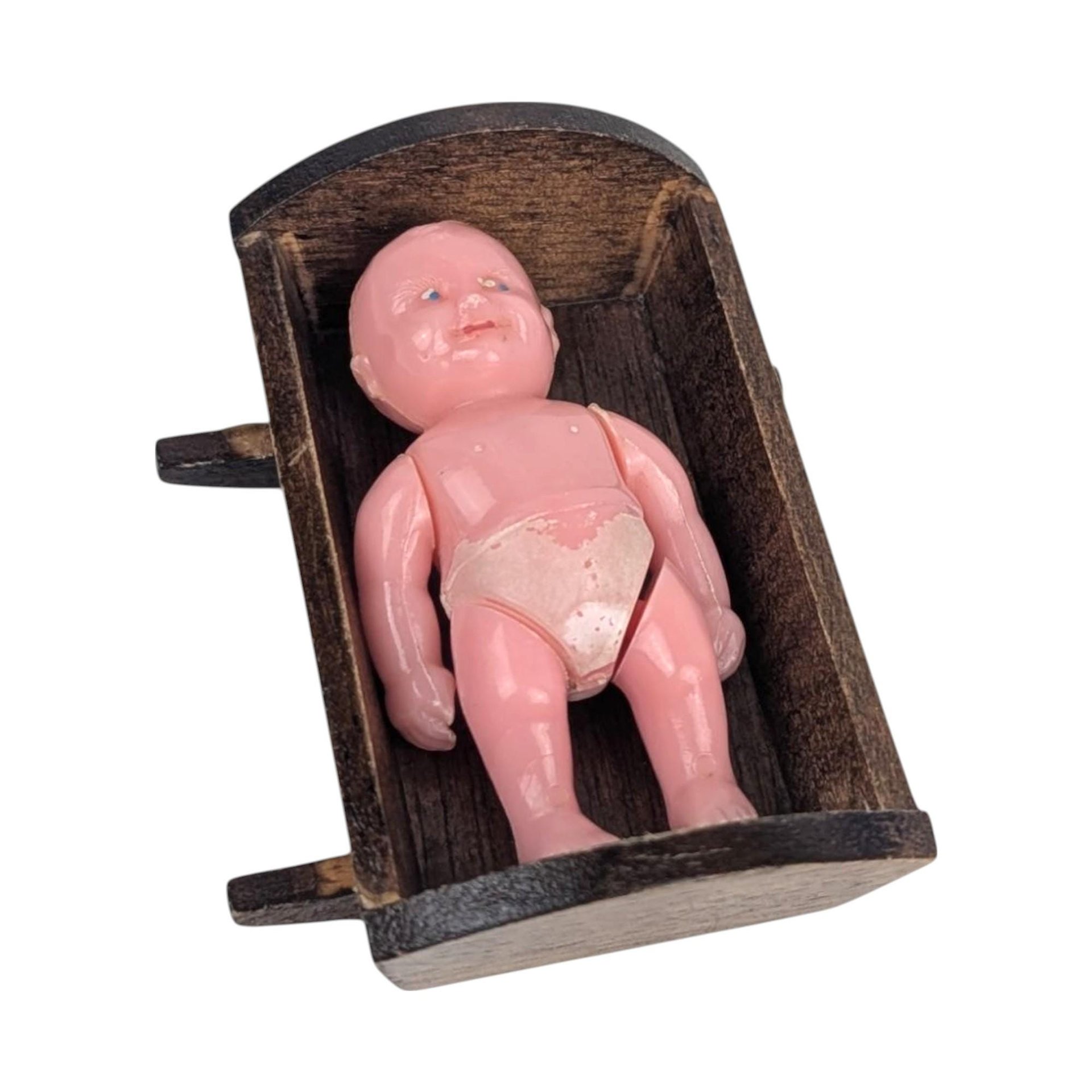 Vintage 5-Piece Dollhouse Nursery Set