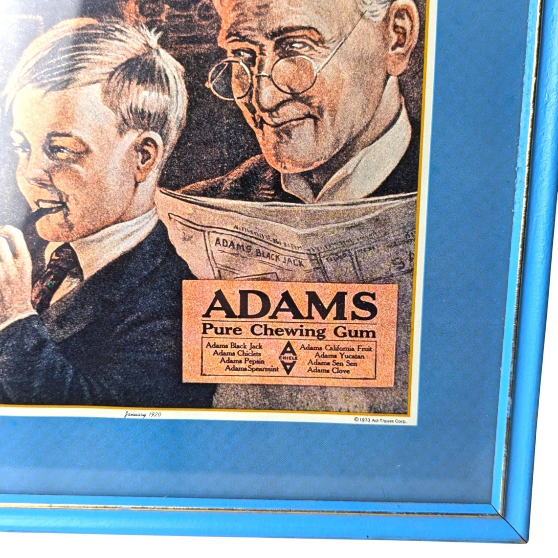 Vintage 1970s Nostalgia Ad Framed Print Set - 3 Pieces