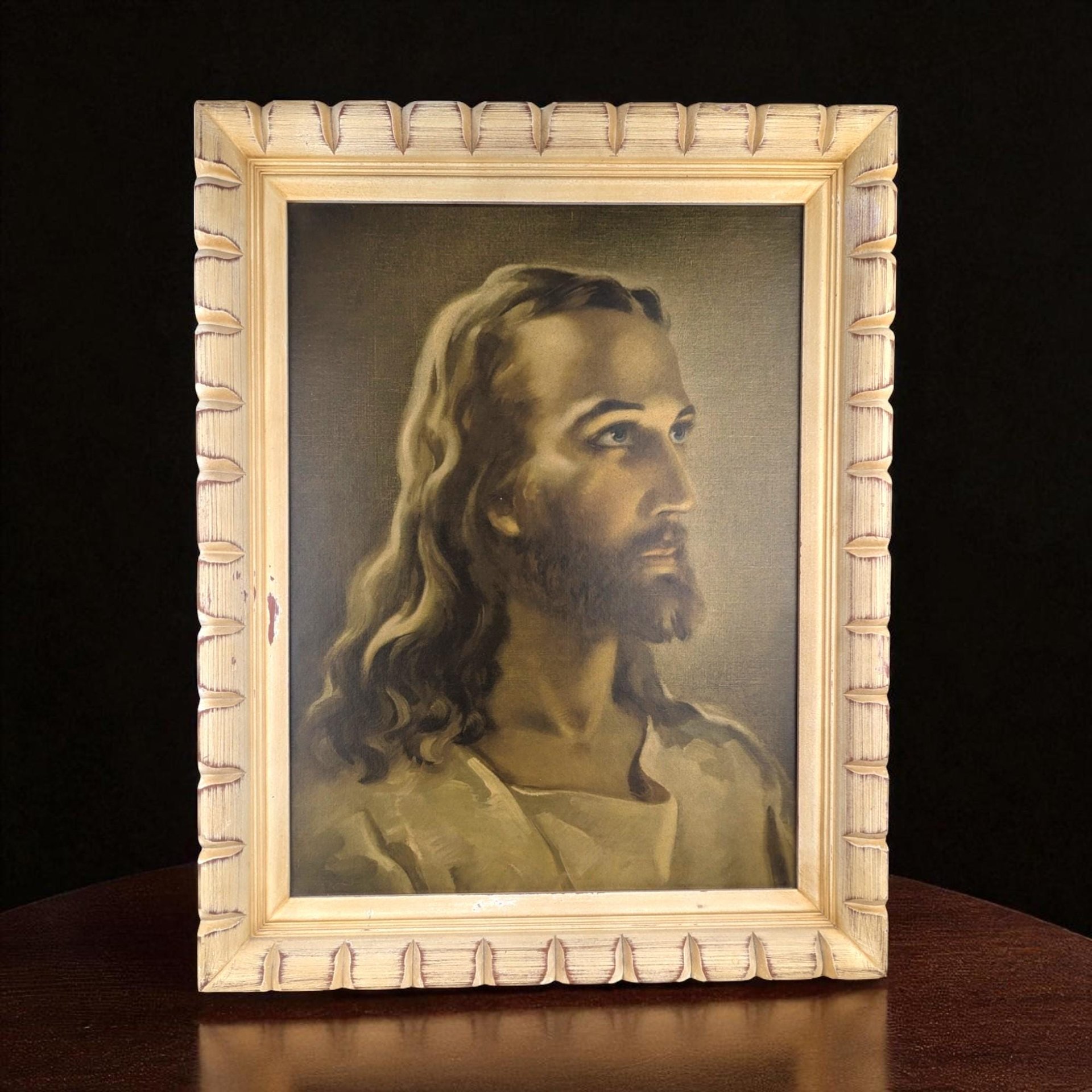 1941 Sallman's Head of Christ Framed Lithograph