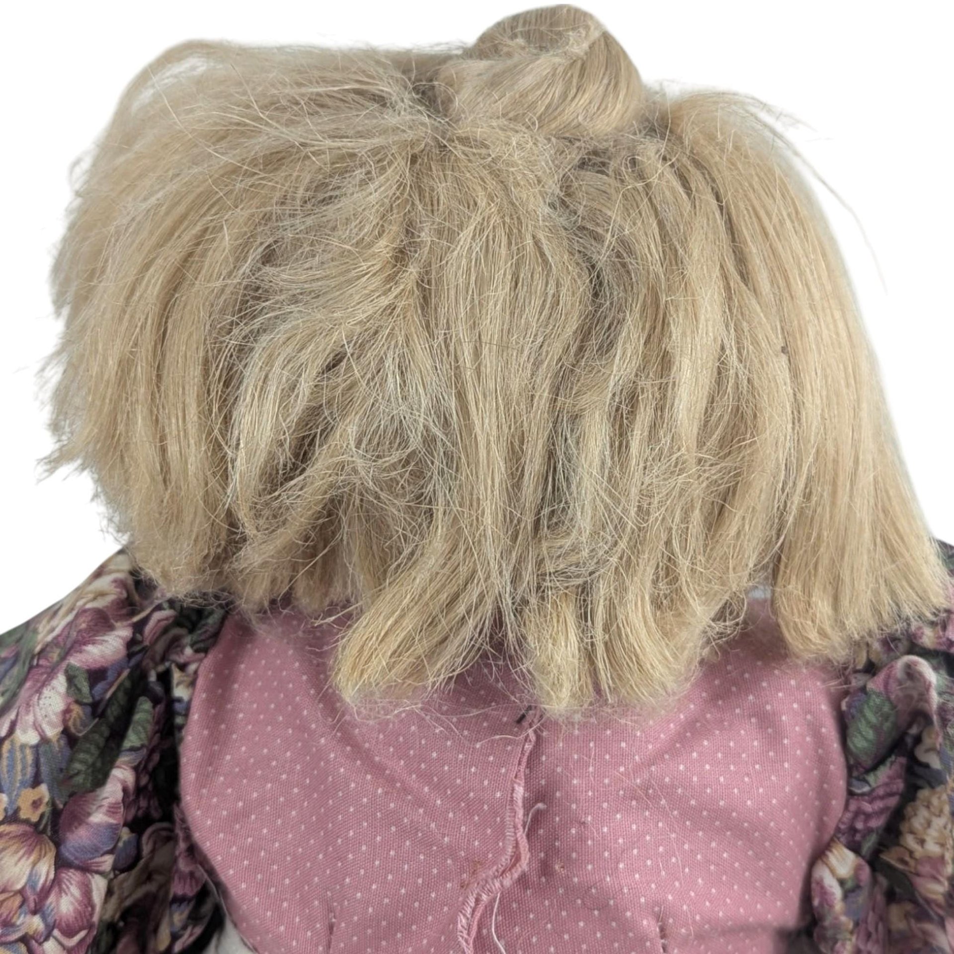 1970s Barbara Lorin Folk Art Porcelain Doll Pair