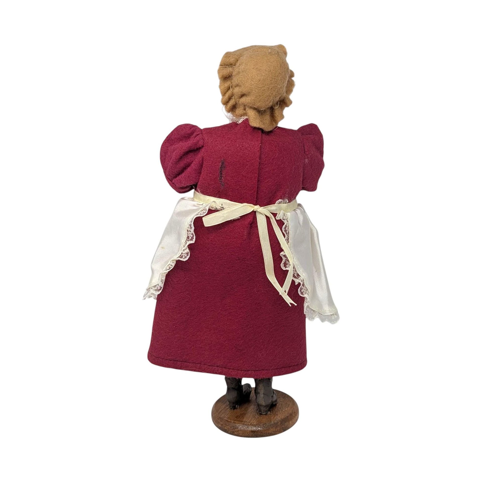 Vintage 12.5" Christmas Caroler Woman Figurine