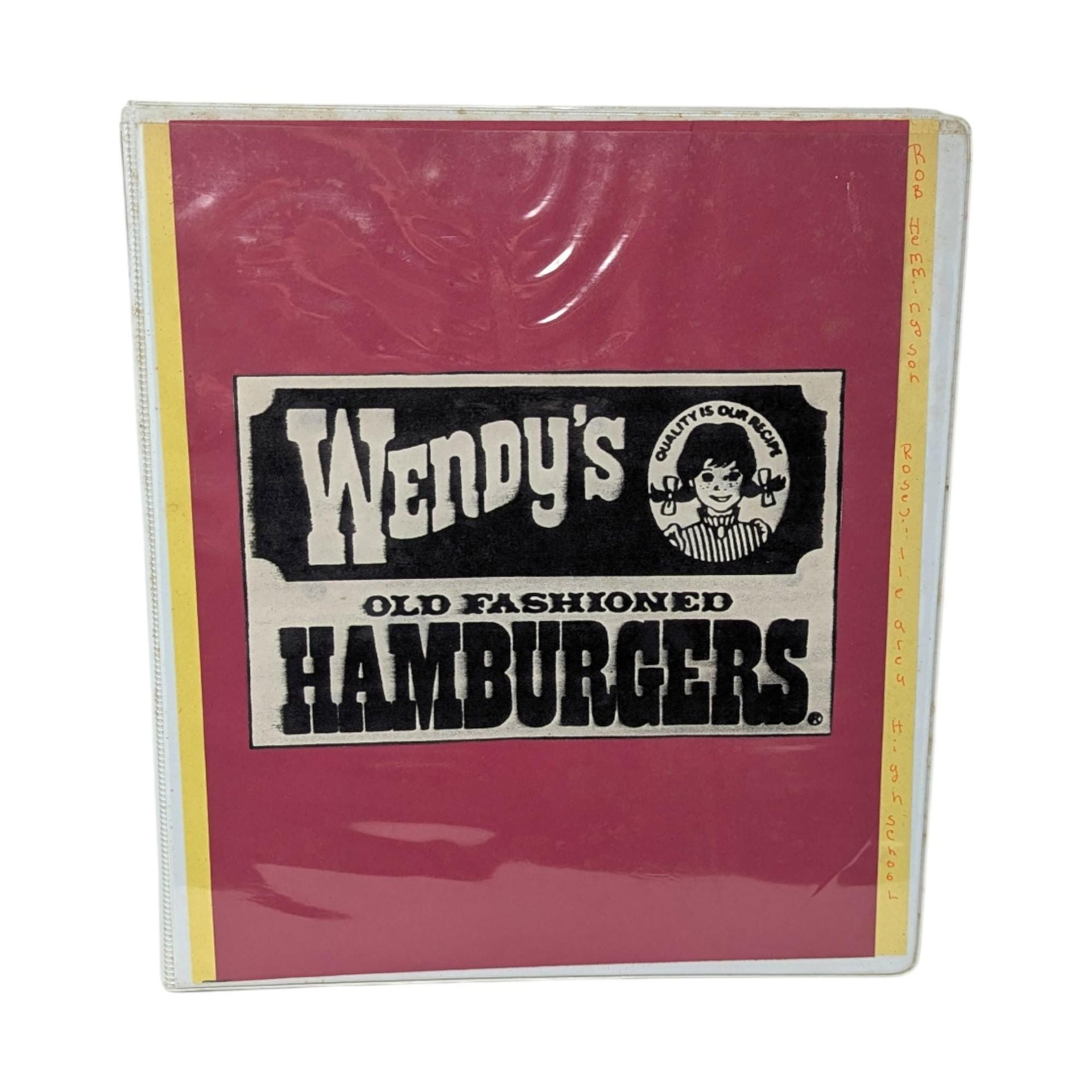 Vintage 1980s Wendy’s Employee Instruction Manual
