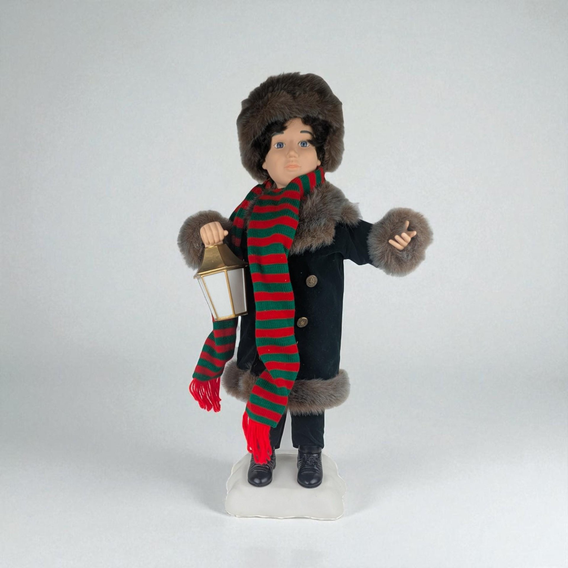 Vintage 1987 Telco Animated Motion-ette Caroler Boy