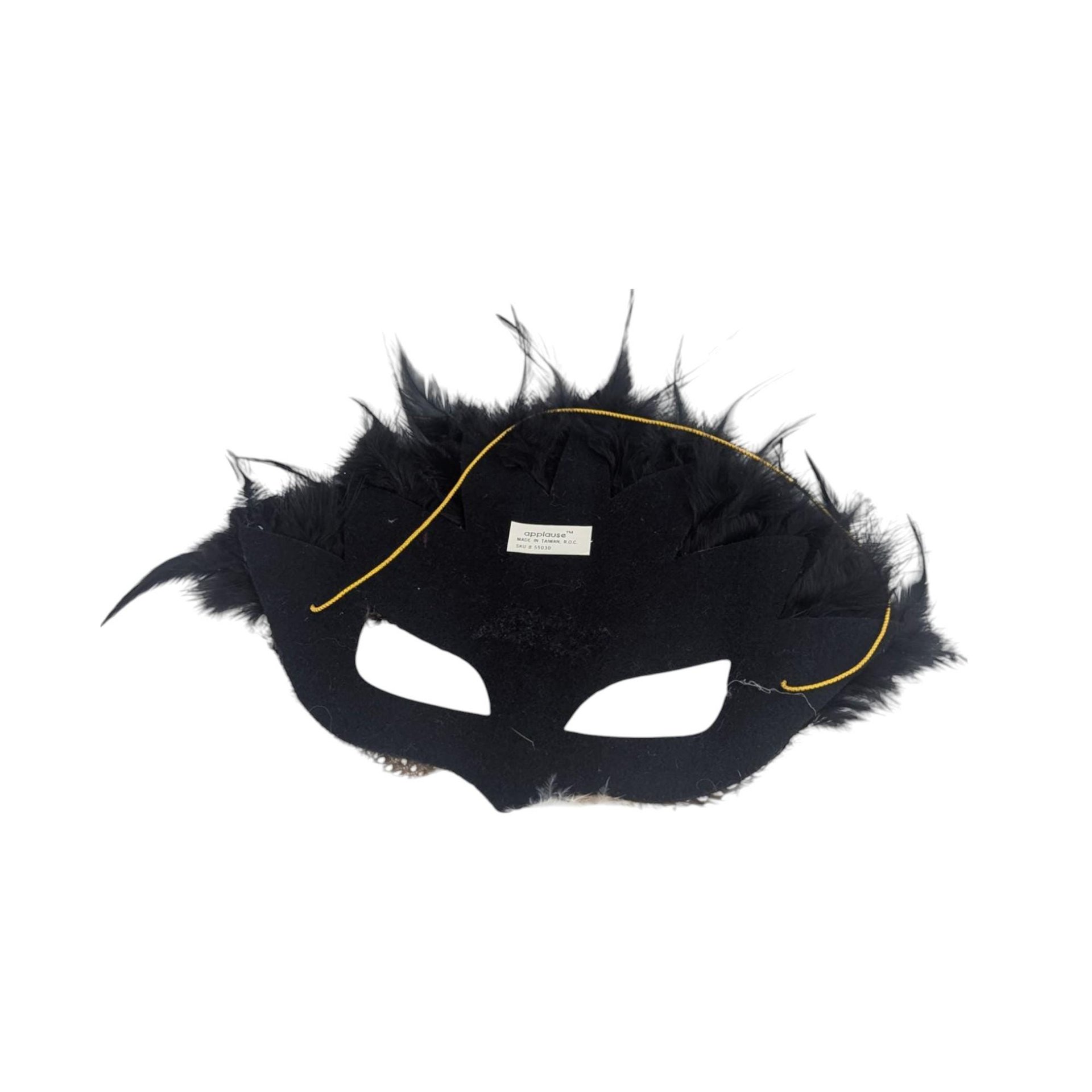Vintage Applause Feathered Masquerade Half-Mask