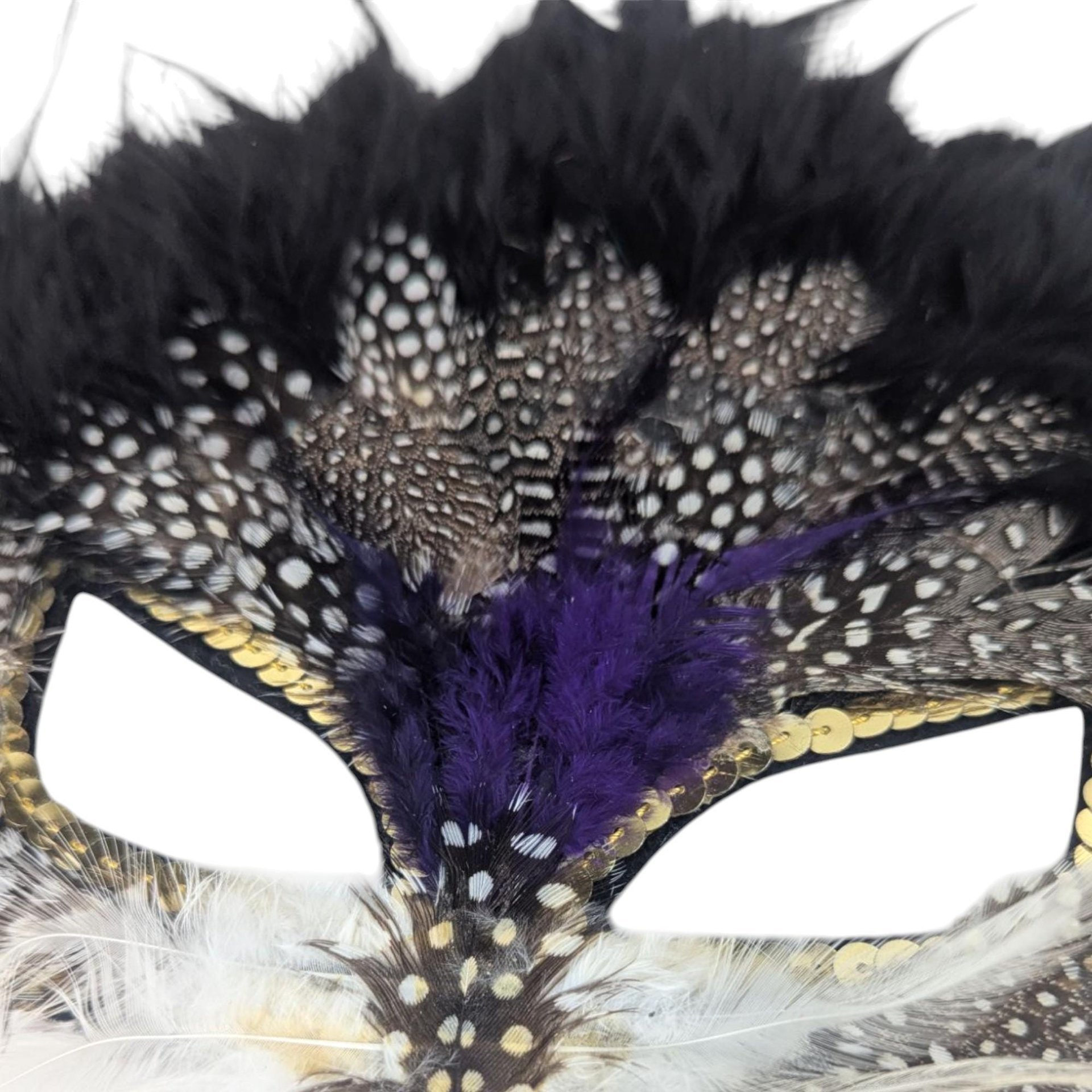 Vintage Applause Feathered Masquerade Half-Mask