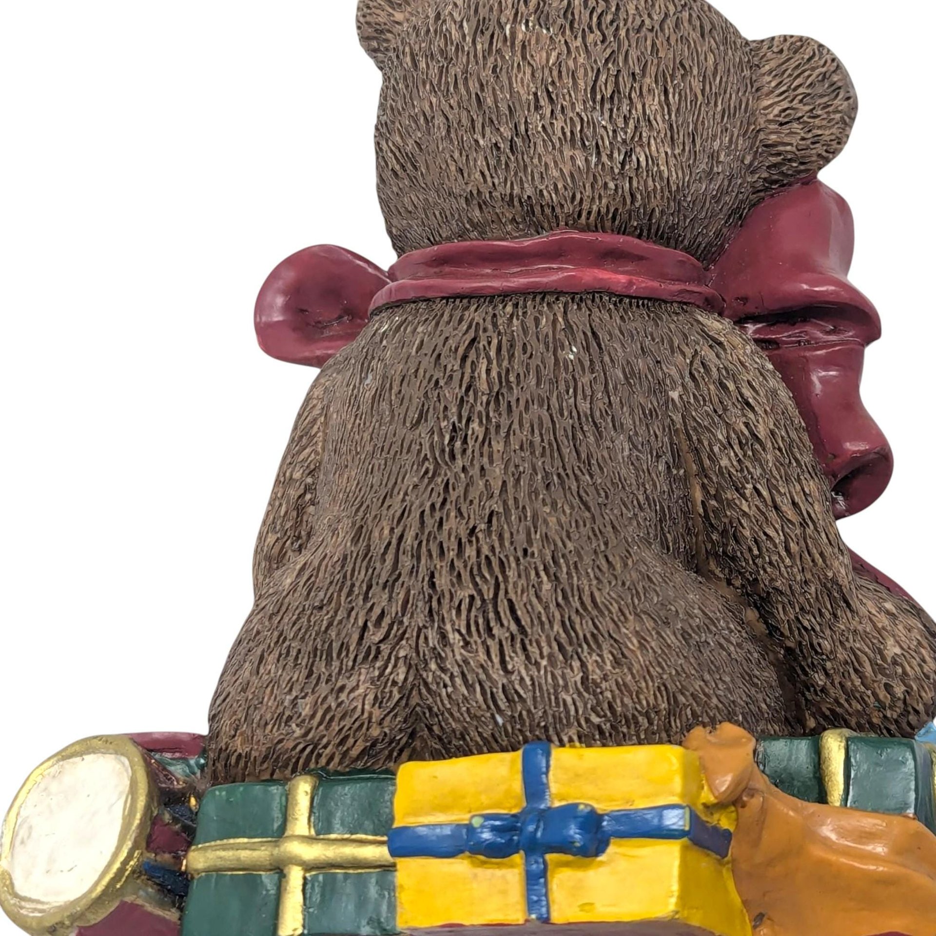 Vintage Christmas Bear Resin Shelf Sitter