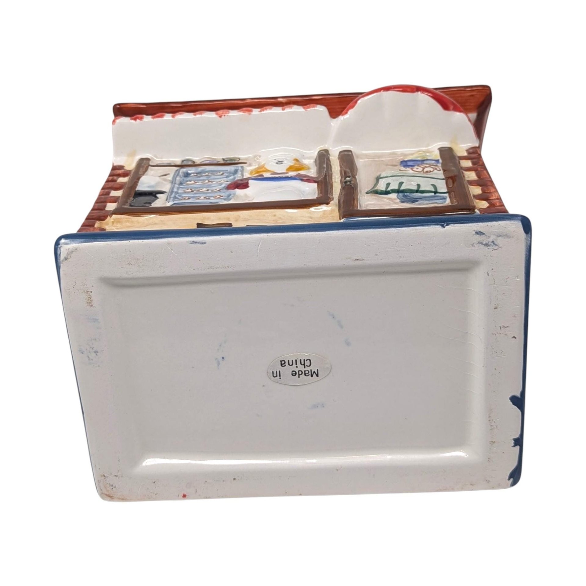 Vintage Handpainted Mrs. Fields Storefront Cookie Jar