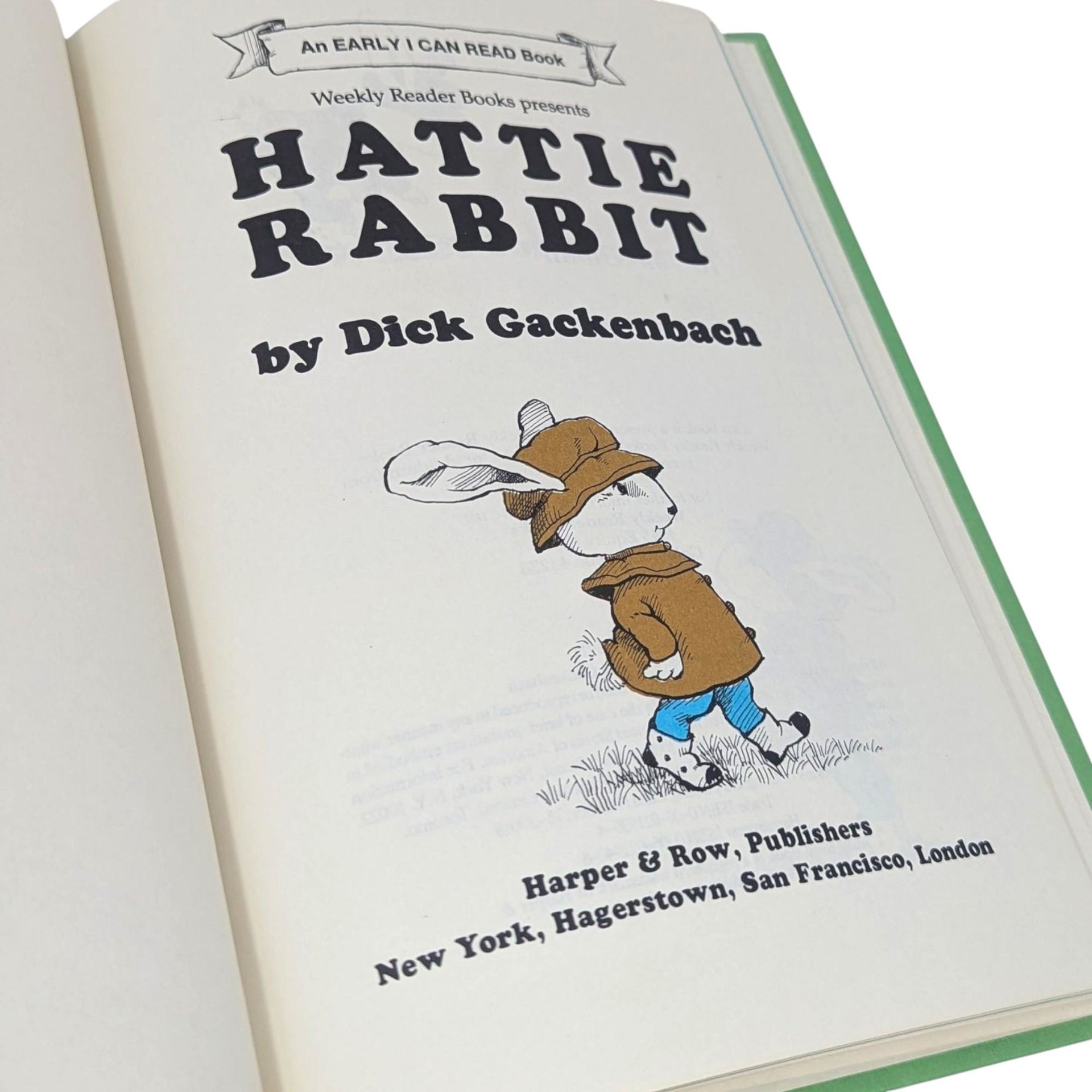 1976 "Hattie Rabbit" by Dick Gackenbach Hardcover Book