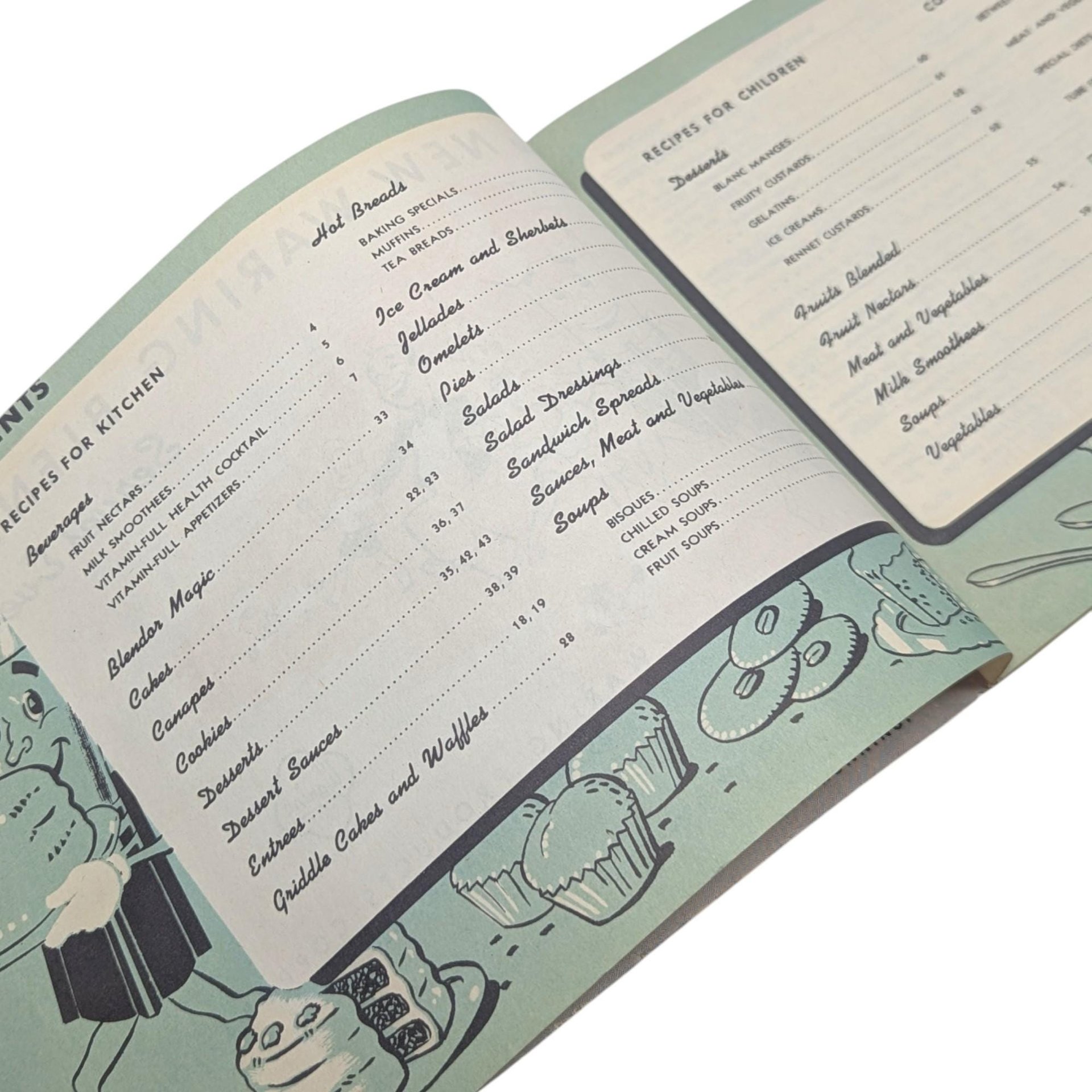 1947 "340 Recipes for the New Waring Blendor" Softcover Cookbook