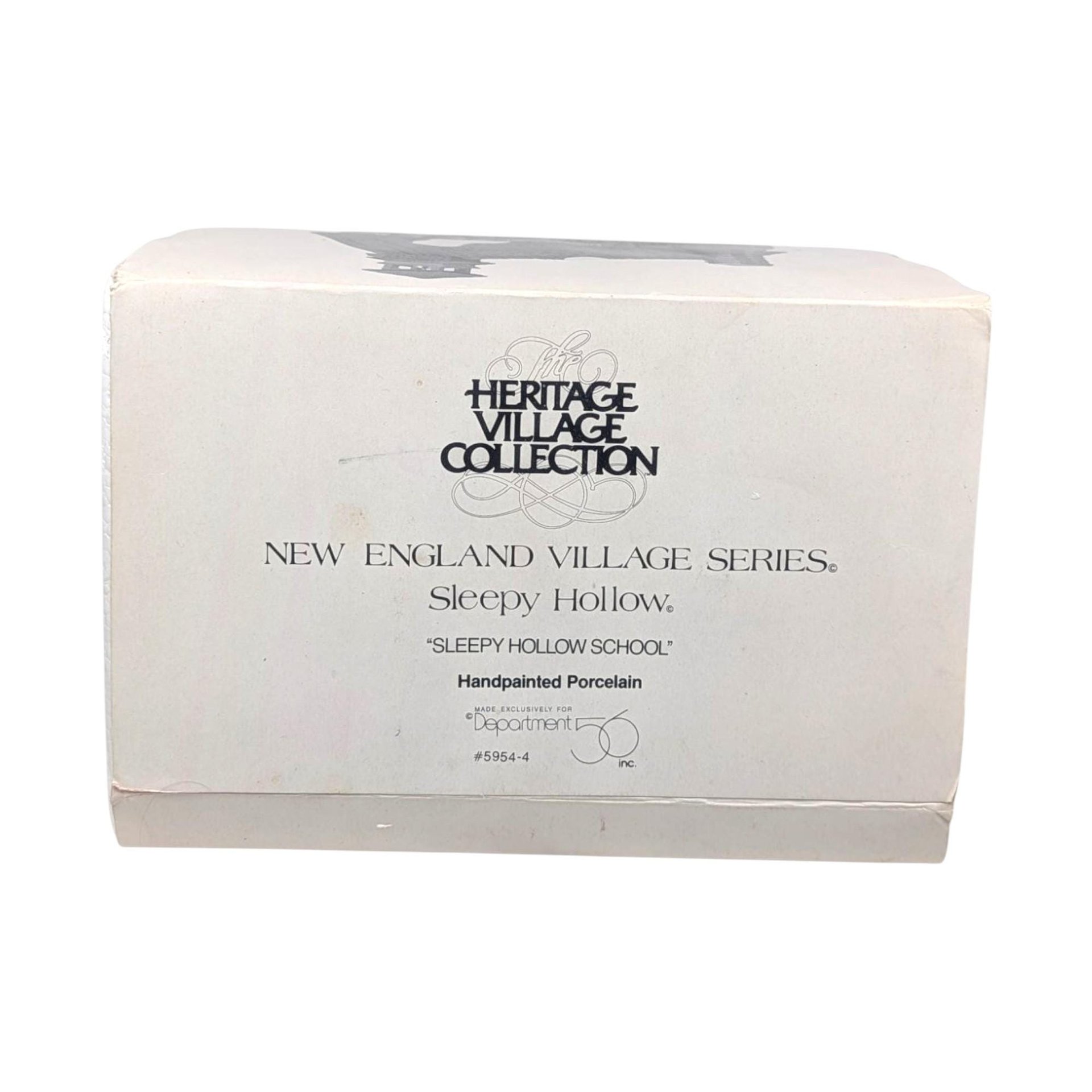 1990 Dept 56 Sleepy Hollow School New England Village