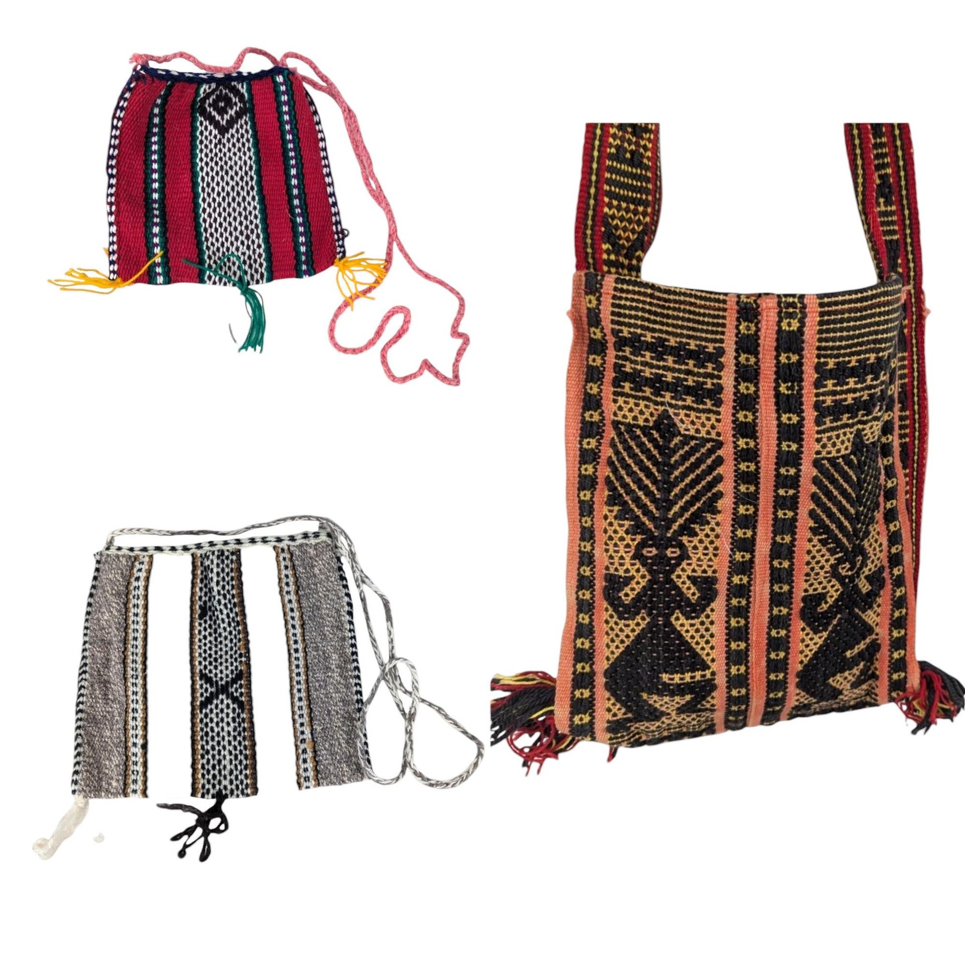 Vintage Handwoven Global Textile Bag Choice