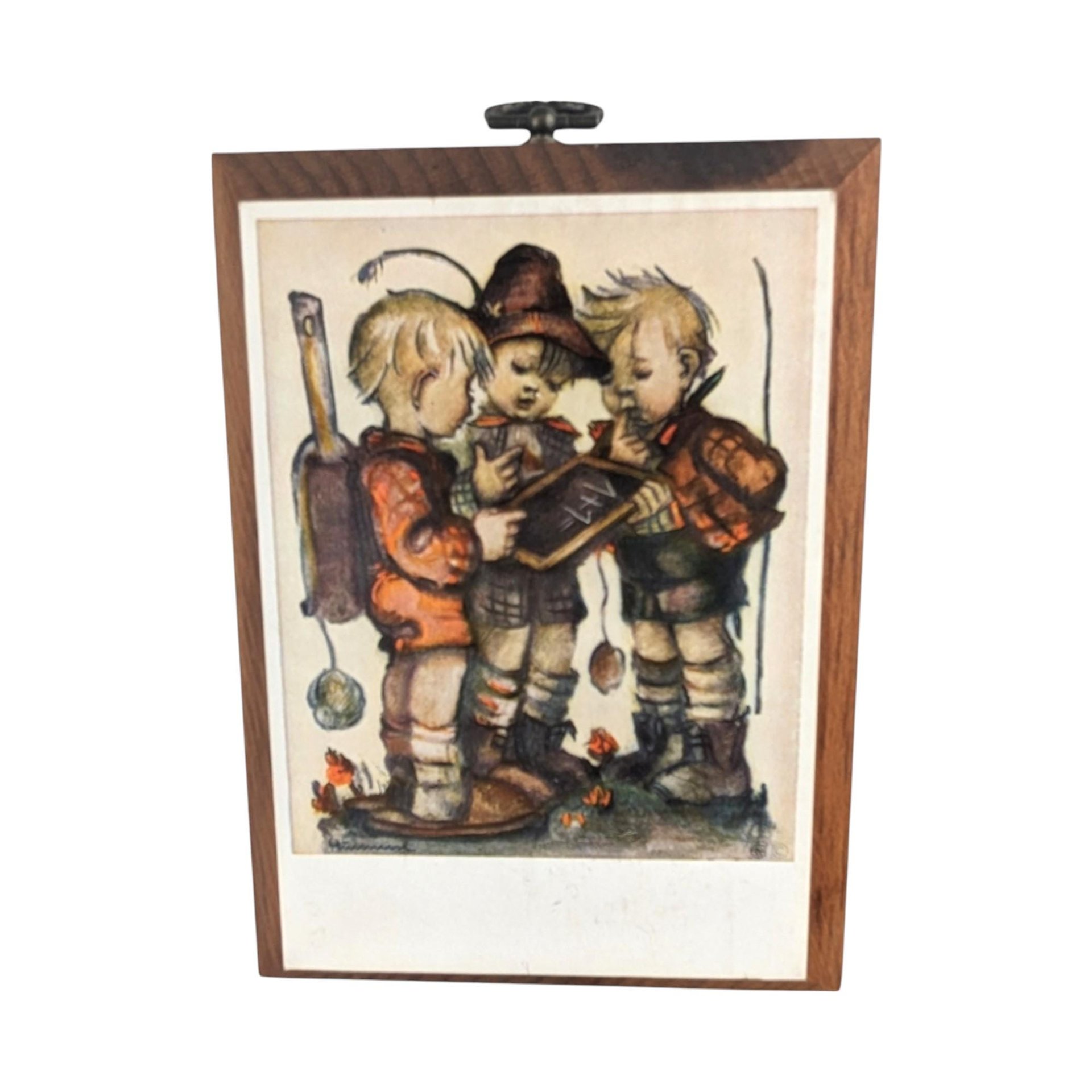 Pair of 1981 ARS Hummel Wood Wall Hangings