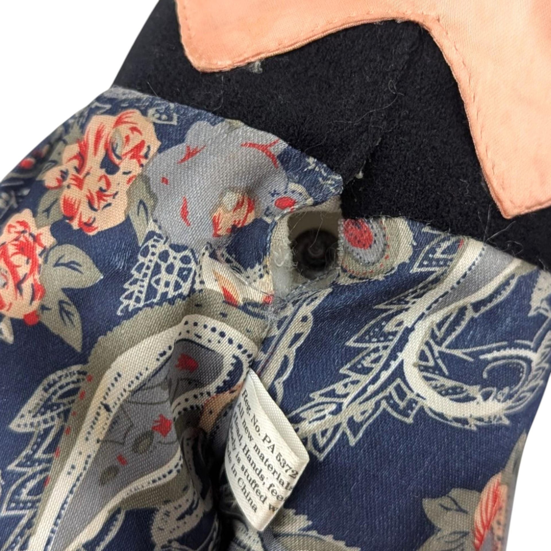 Vintage 12.5" Porcelain Paisley Music Box Clown