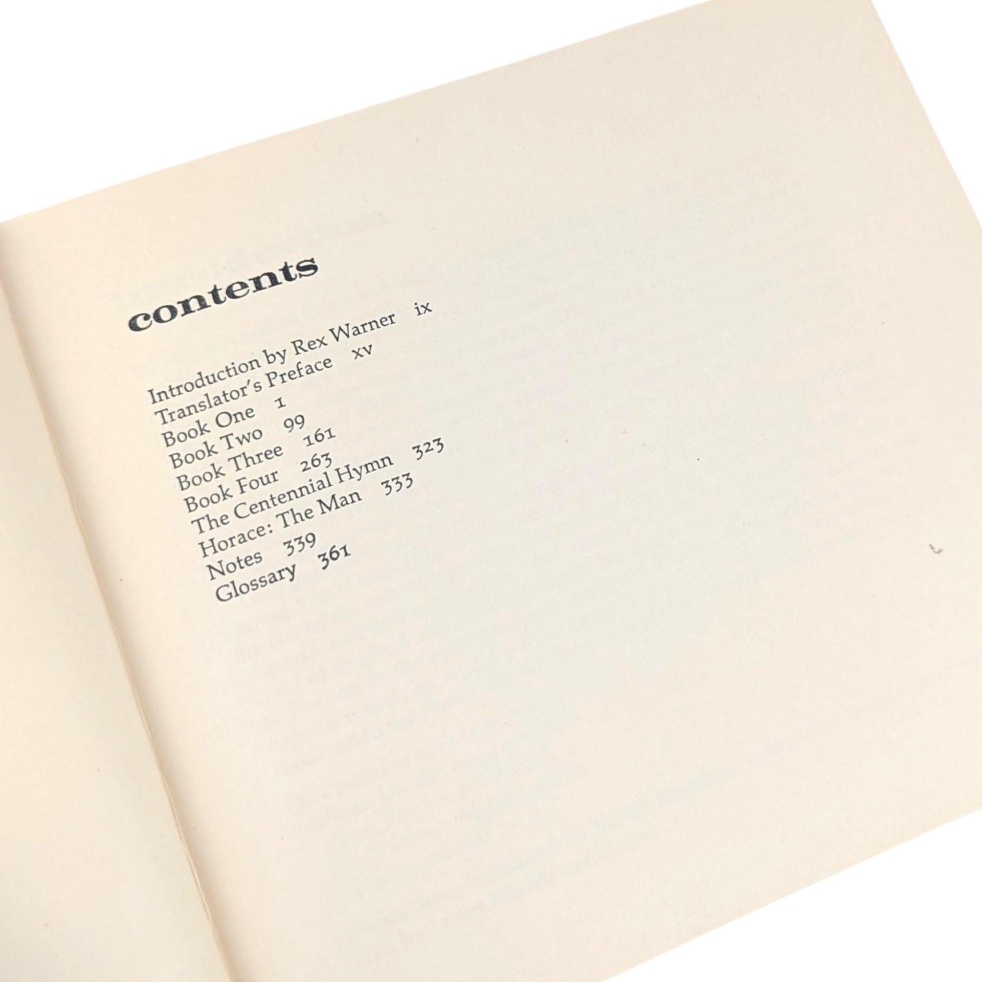 1963 'The Odes of Horace' Hardcover Book