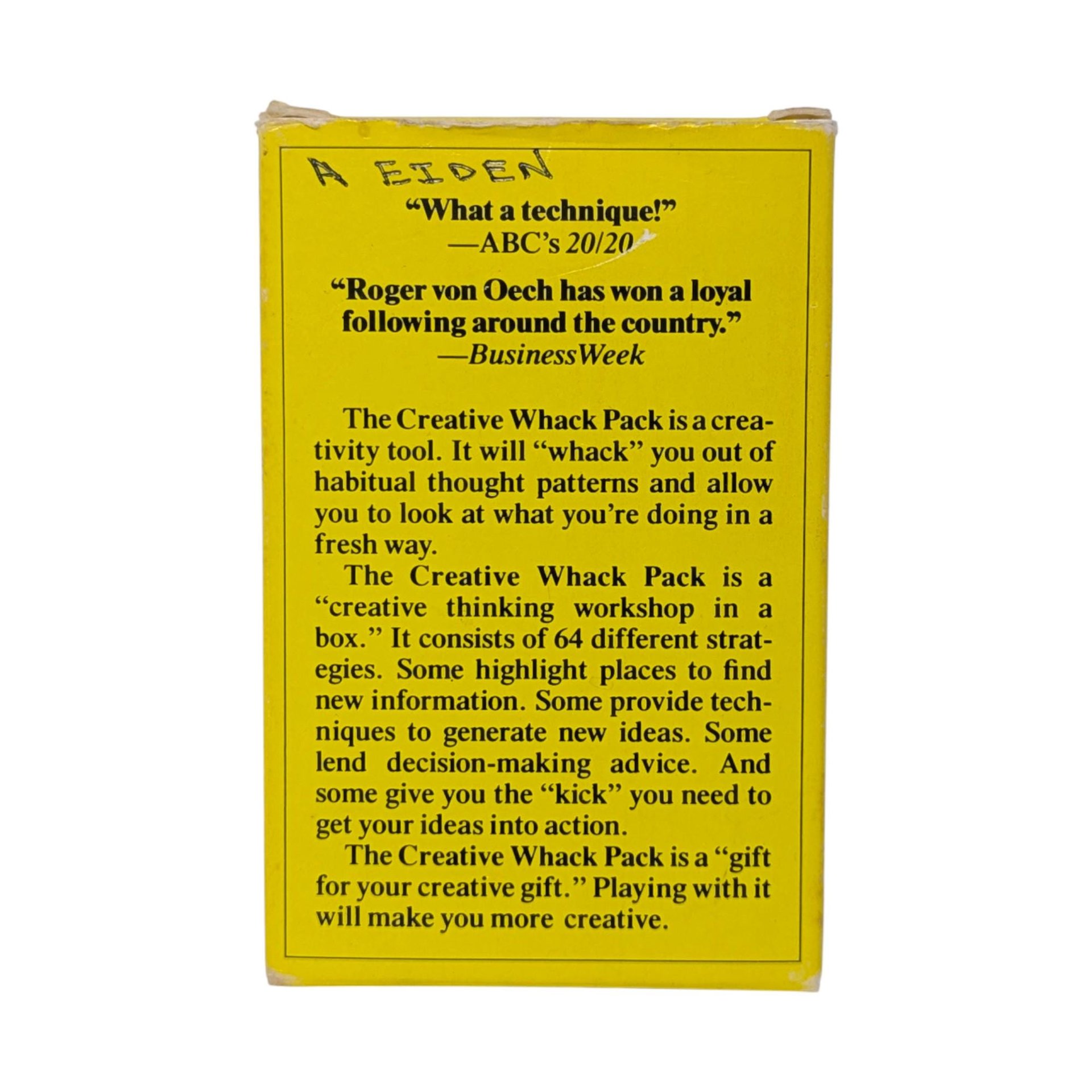 1992 Roger von Oech's Creative Whack Pack