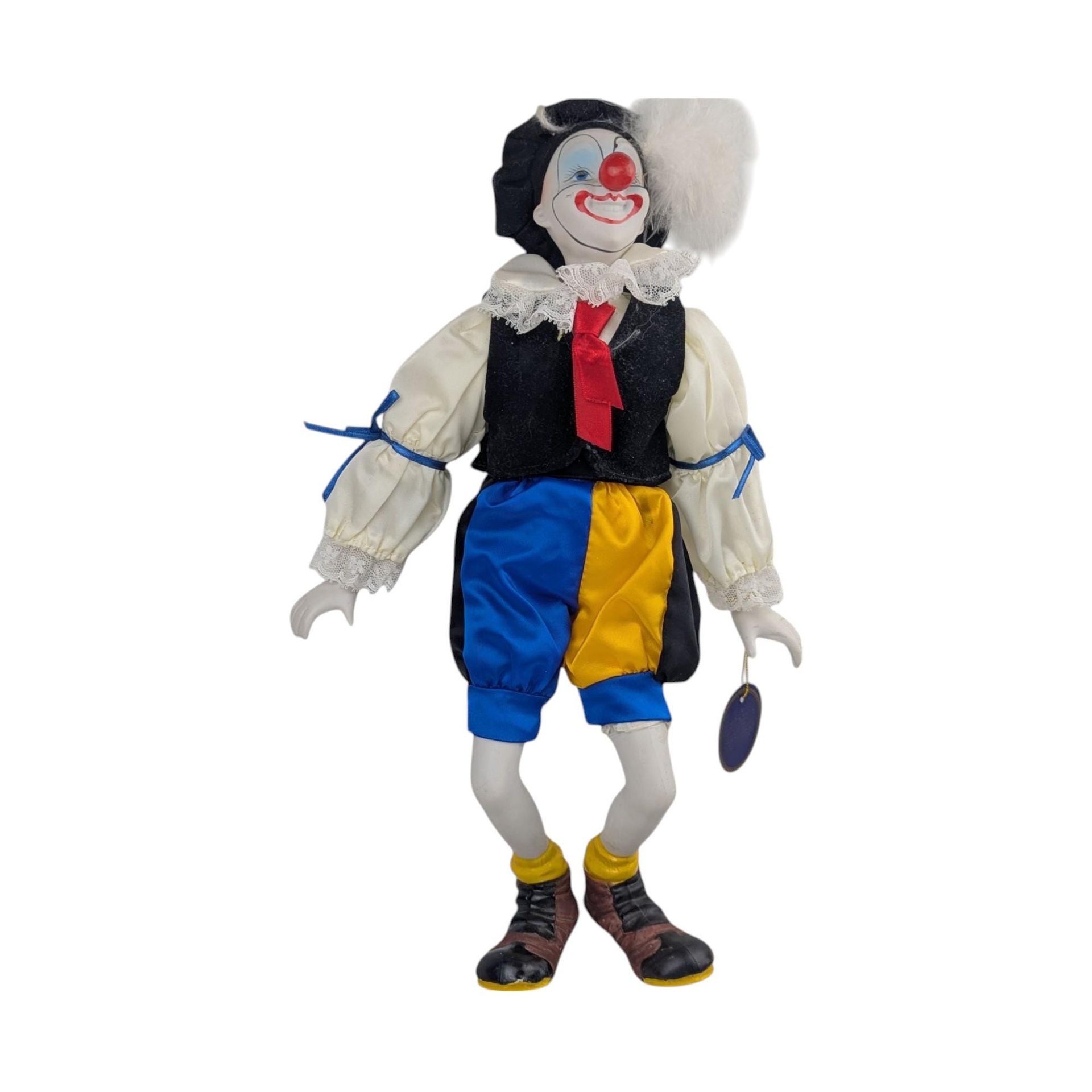 Vintage Regal Heirloom Porcelain Clown Doll