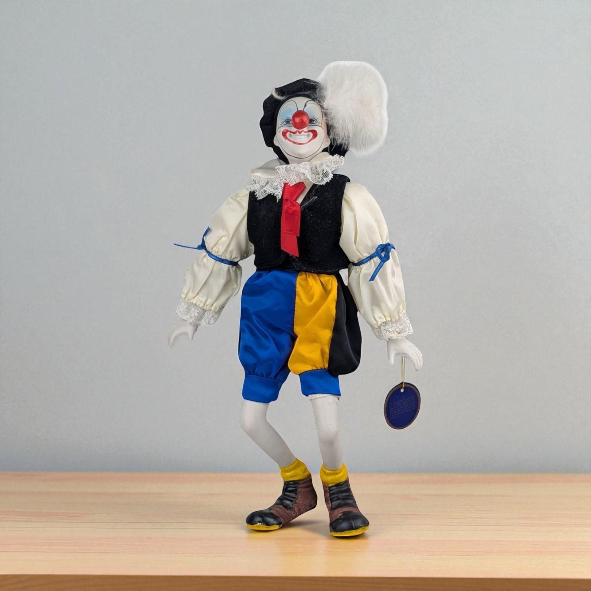 Vintage Regal Heirloom Porcelain Clown Doll
