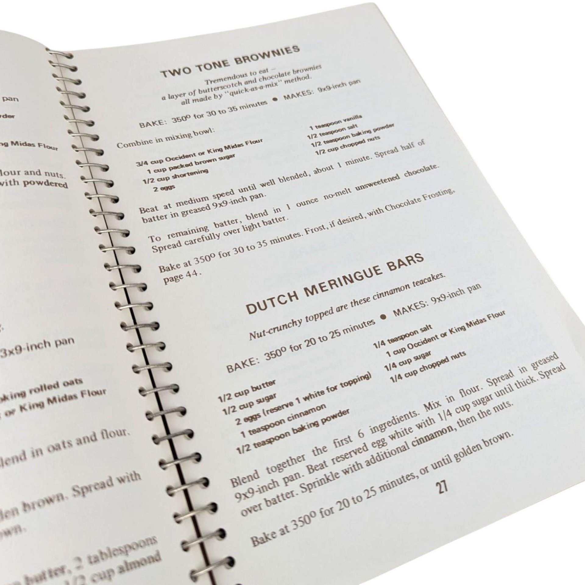 Vintage Occident King Midas Collector's Bake Book