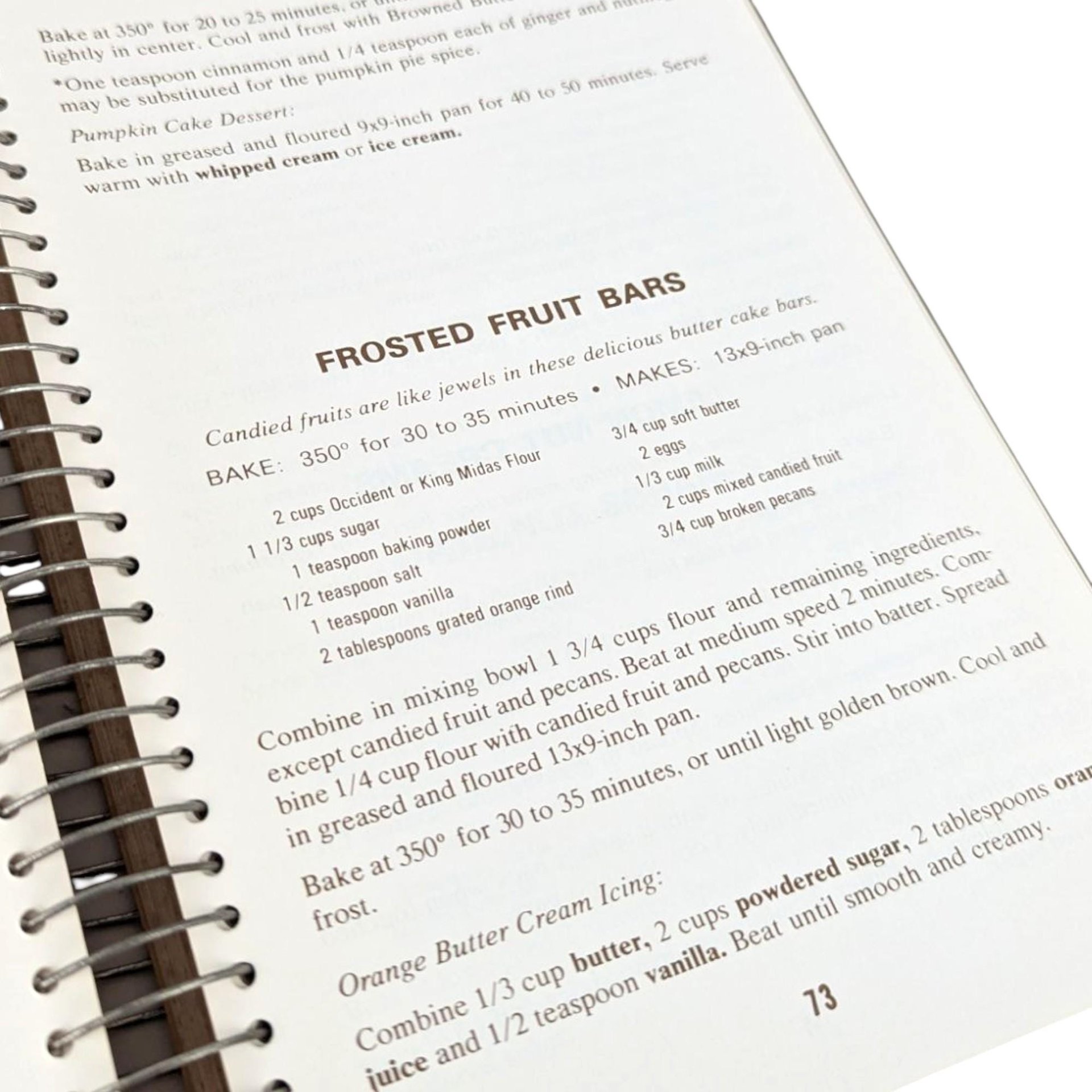 Vintage Occident King Midas Collector's Bake Book