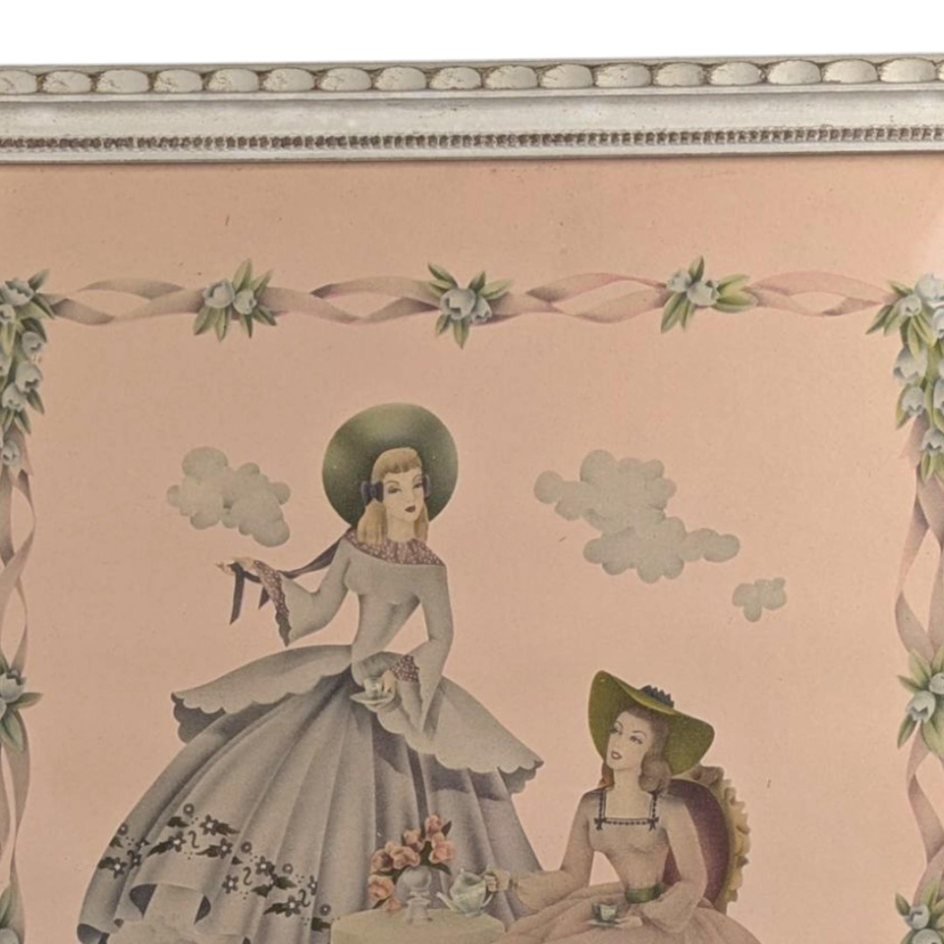 Vintage Southern Belle Tea Party Framed Print