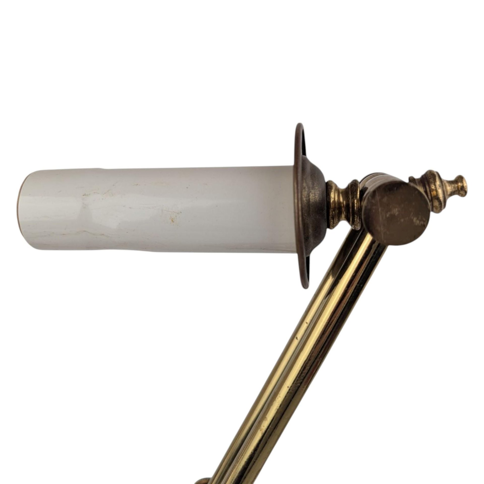 Vintage Adjustable Brass Pivot Desk Lamp