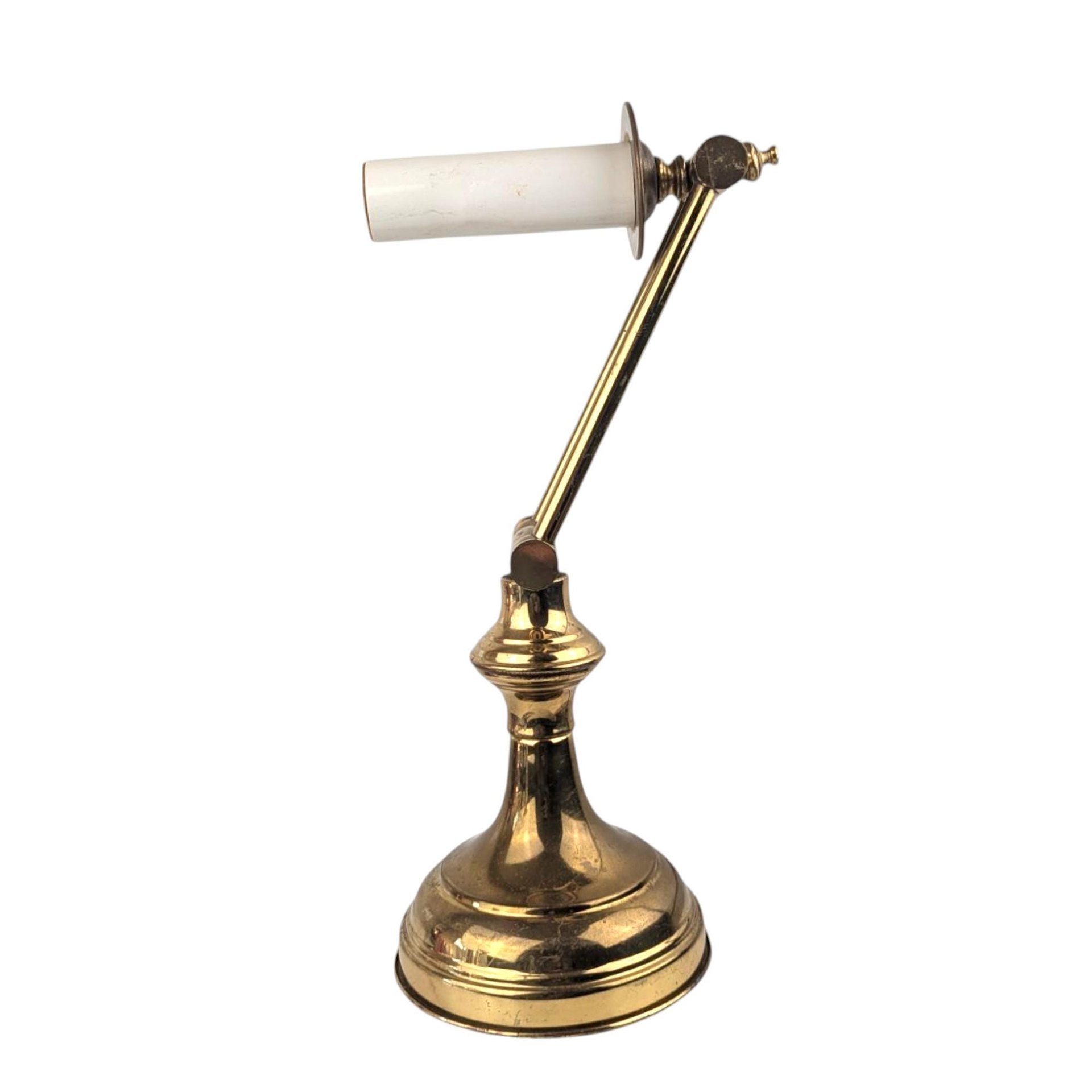 Vintage Adjustable Brass Pivot Desk Lamp