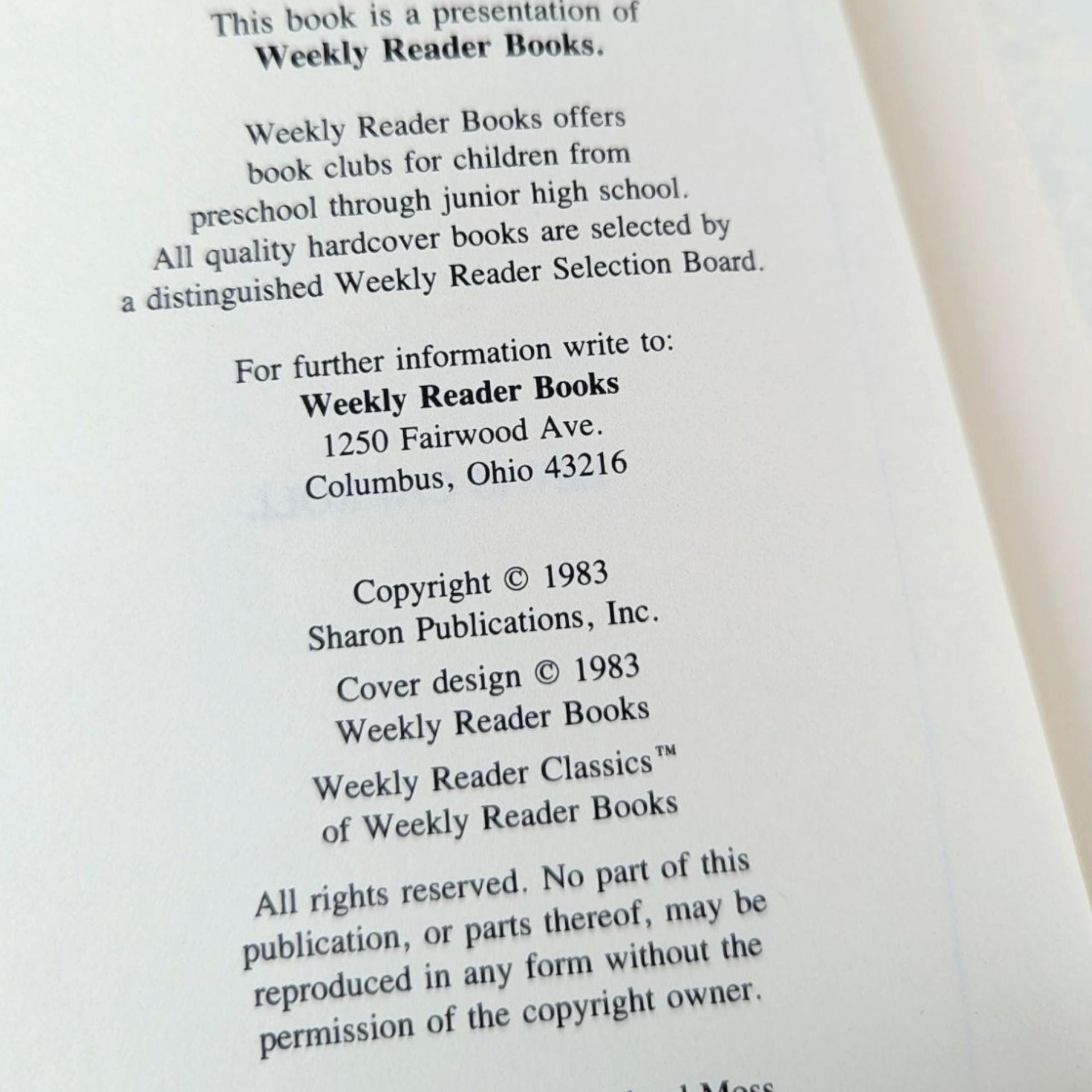 1983 'The Weekly Reader Classics' Hardcover Book Set
