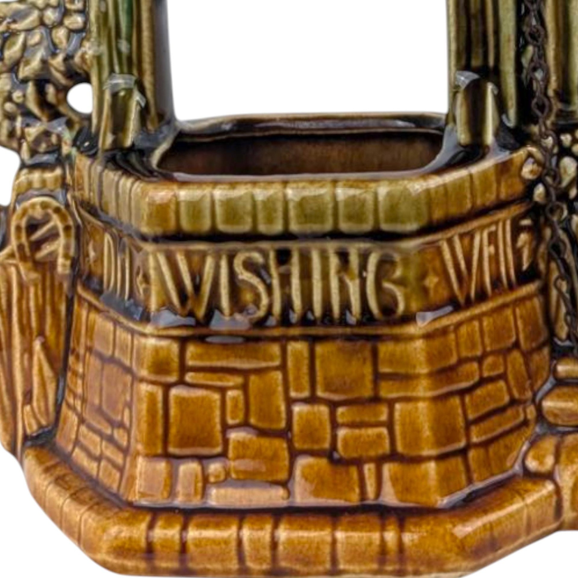 Vintage McCoy 'Wishing Well' Ceramic Planter