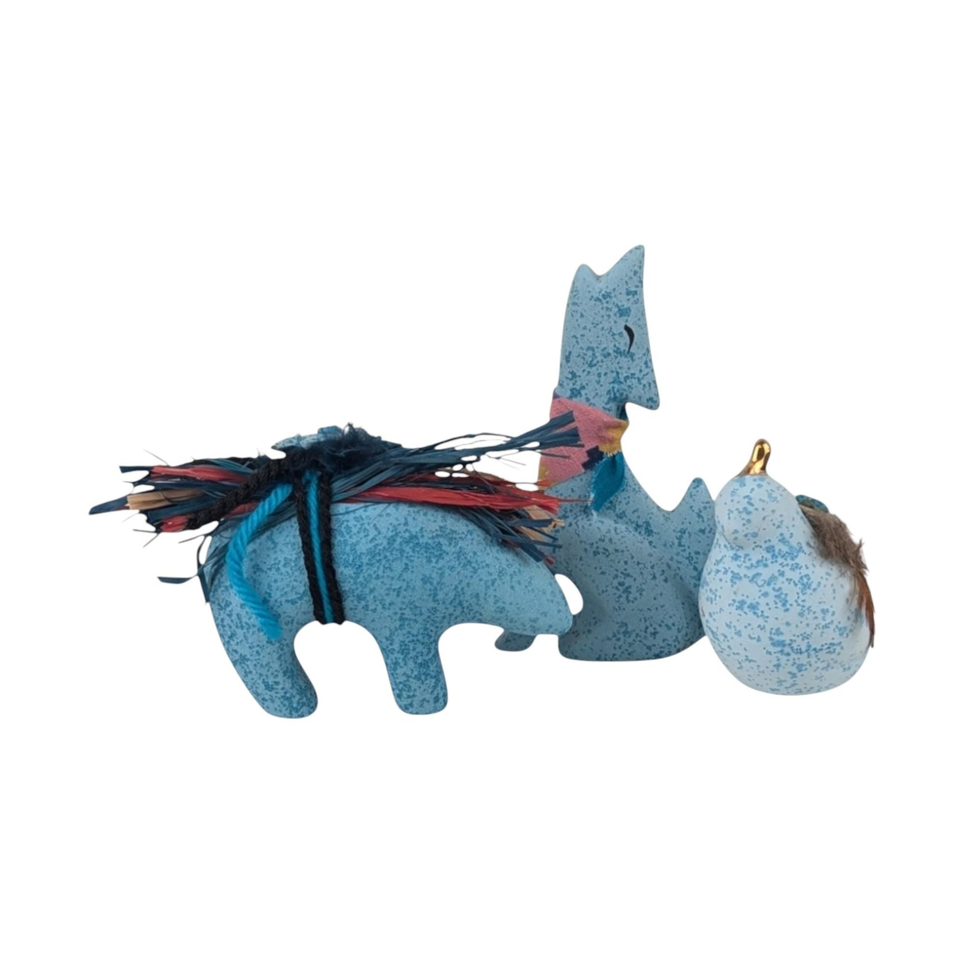 Vintage Southwestern Ceramic Animal Figurine Set