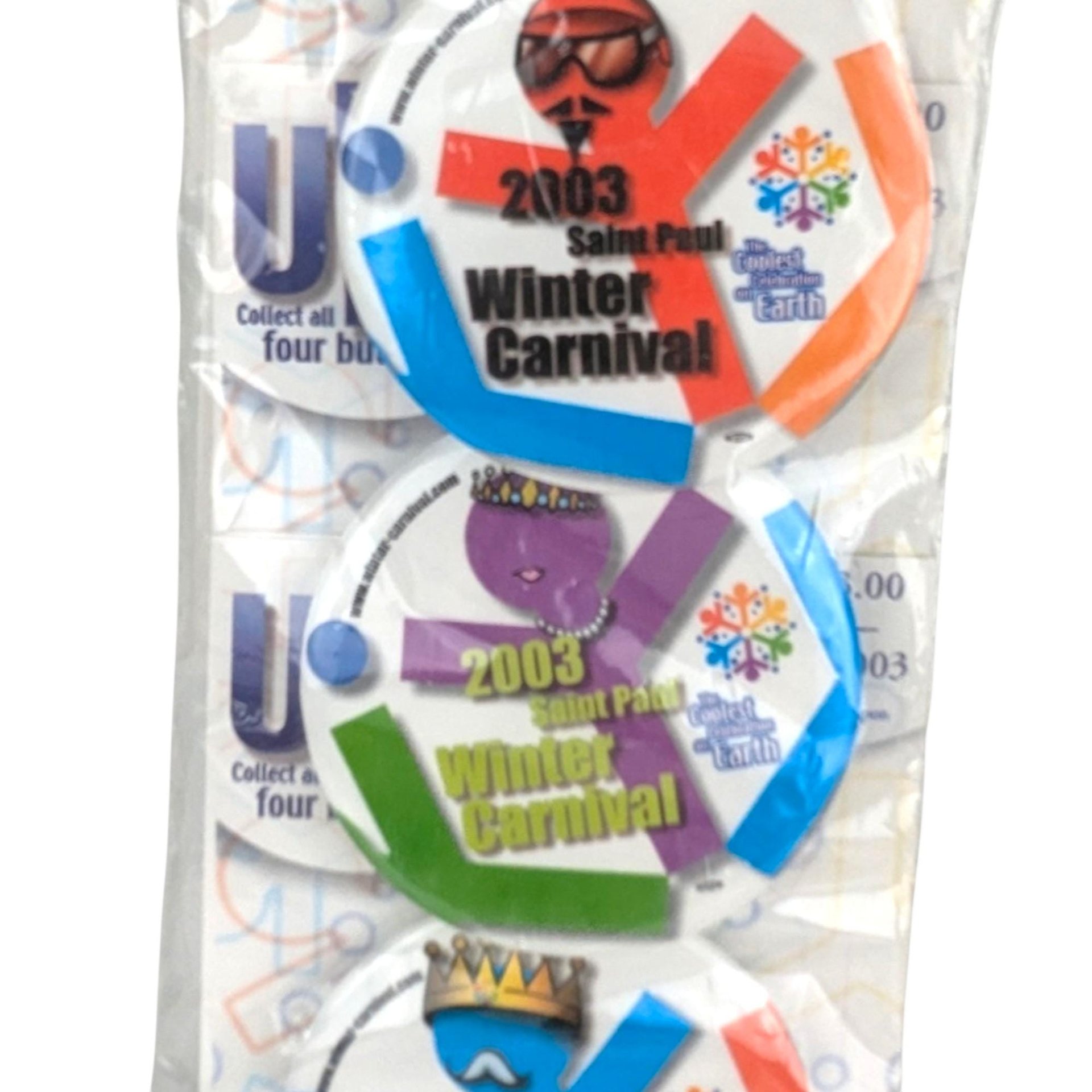 Vintage St. Paul Winter Carnival Button Lot