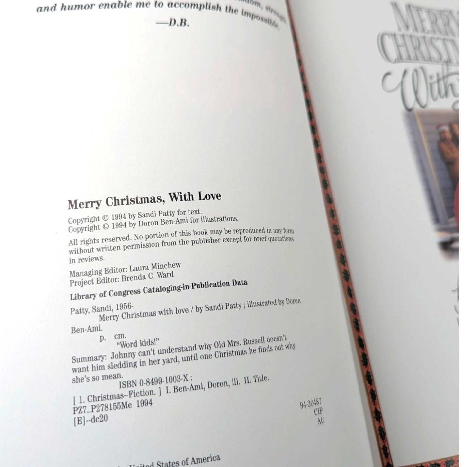 Vintage Christmas Storybook Pair