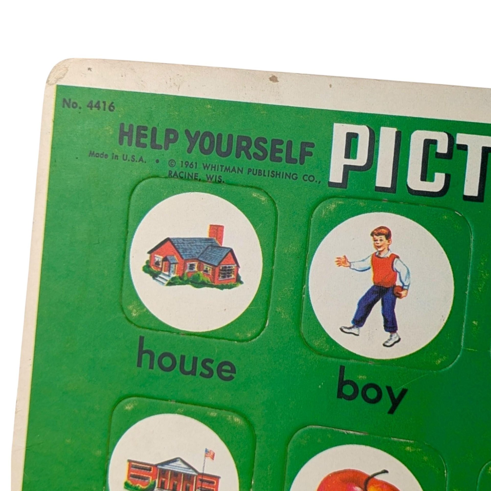 Pair of 1961 Whitman Help Yourself Picture Word Puzzles