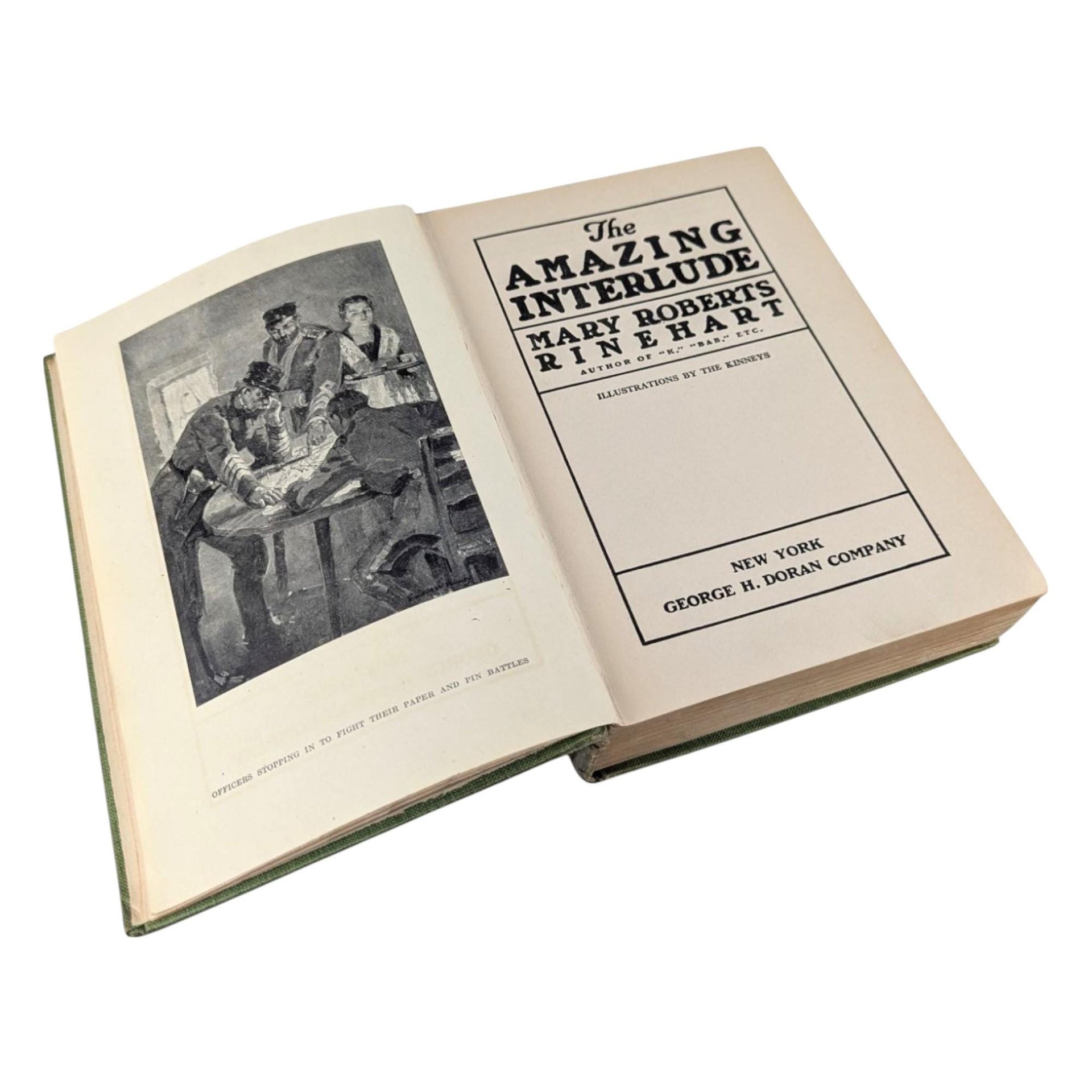 1918 Mary Roberts Rinehart 'The Amazing Interlude' Hardcover