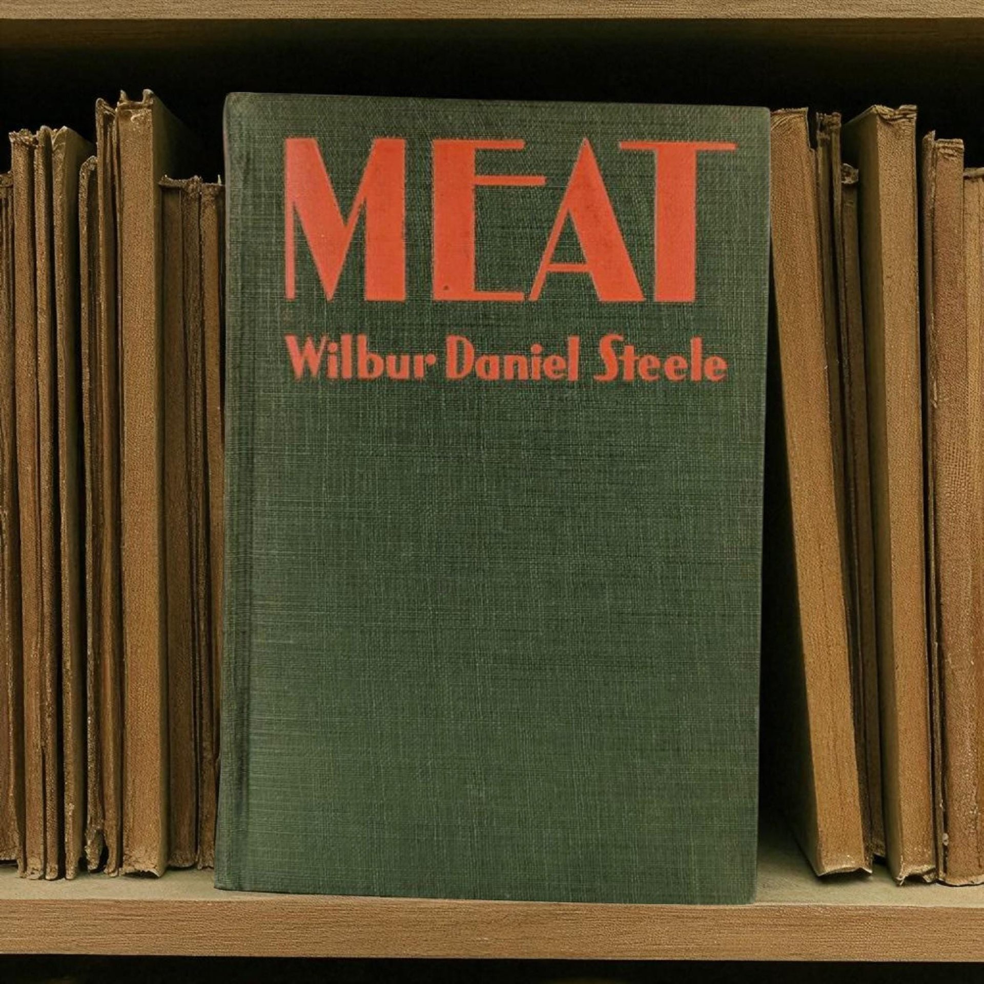 Antique 1928 Wilbur Daniel Steele 'Meat' Hardcover