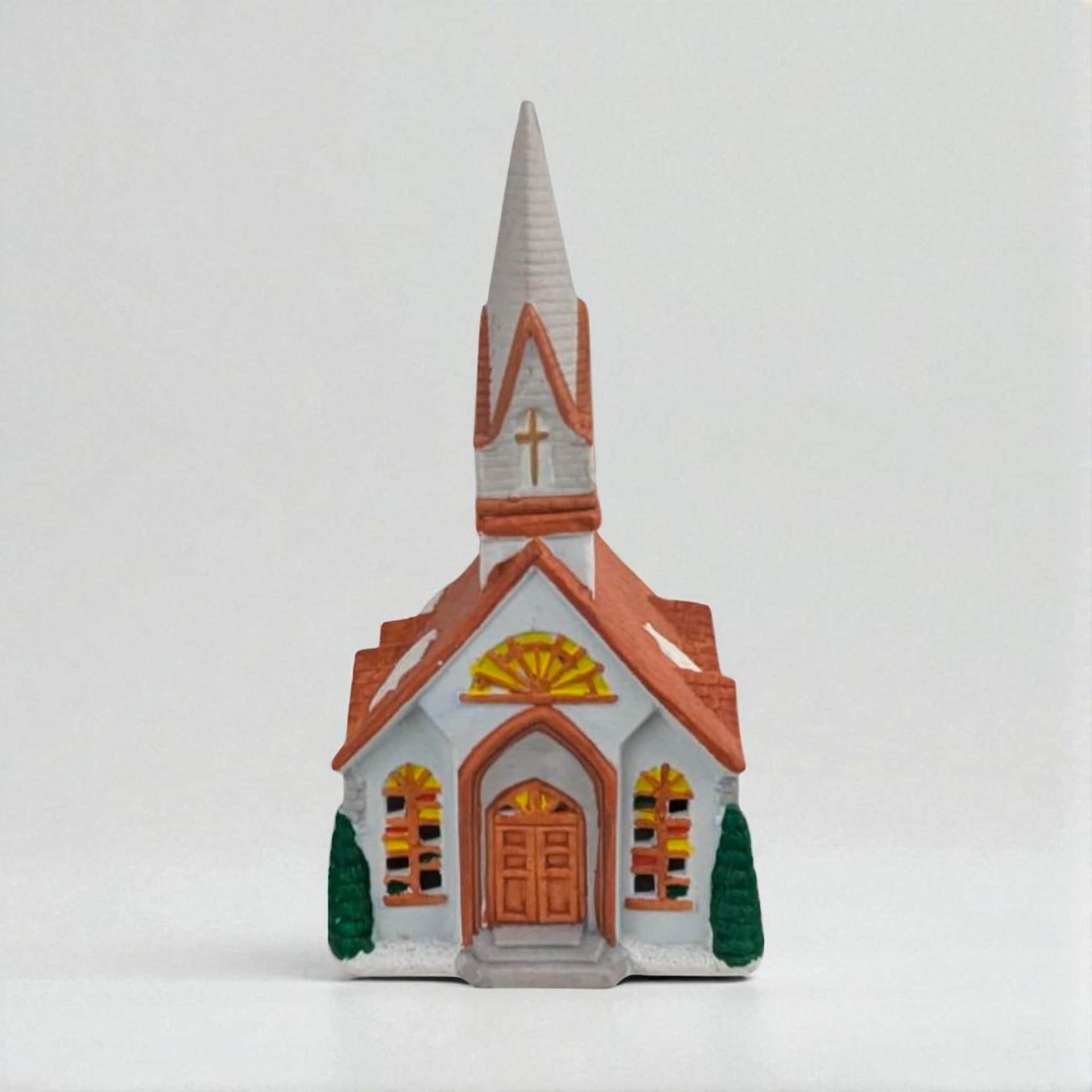 1989 Rex & Lee Ceramic Light-Up Church