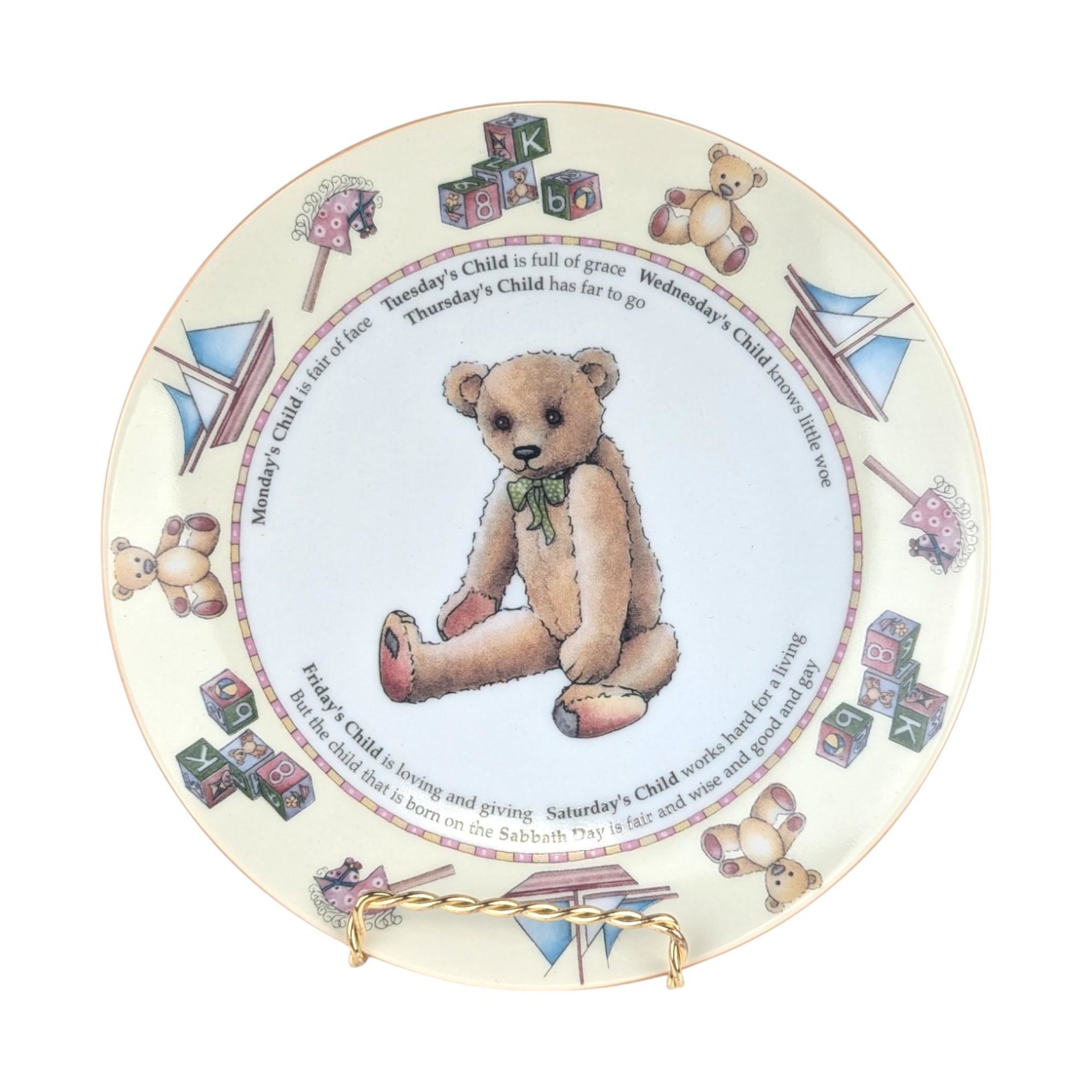 Vintage Royal Worcester Days of the Week 3 Piece Set