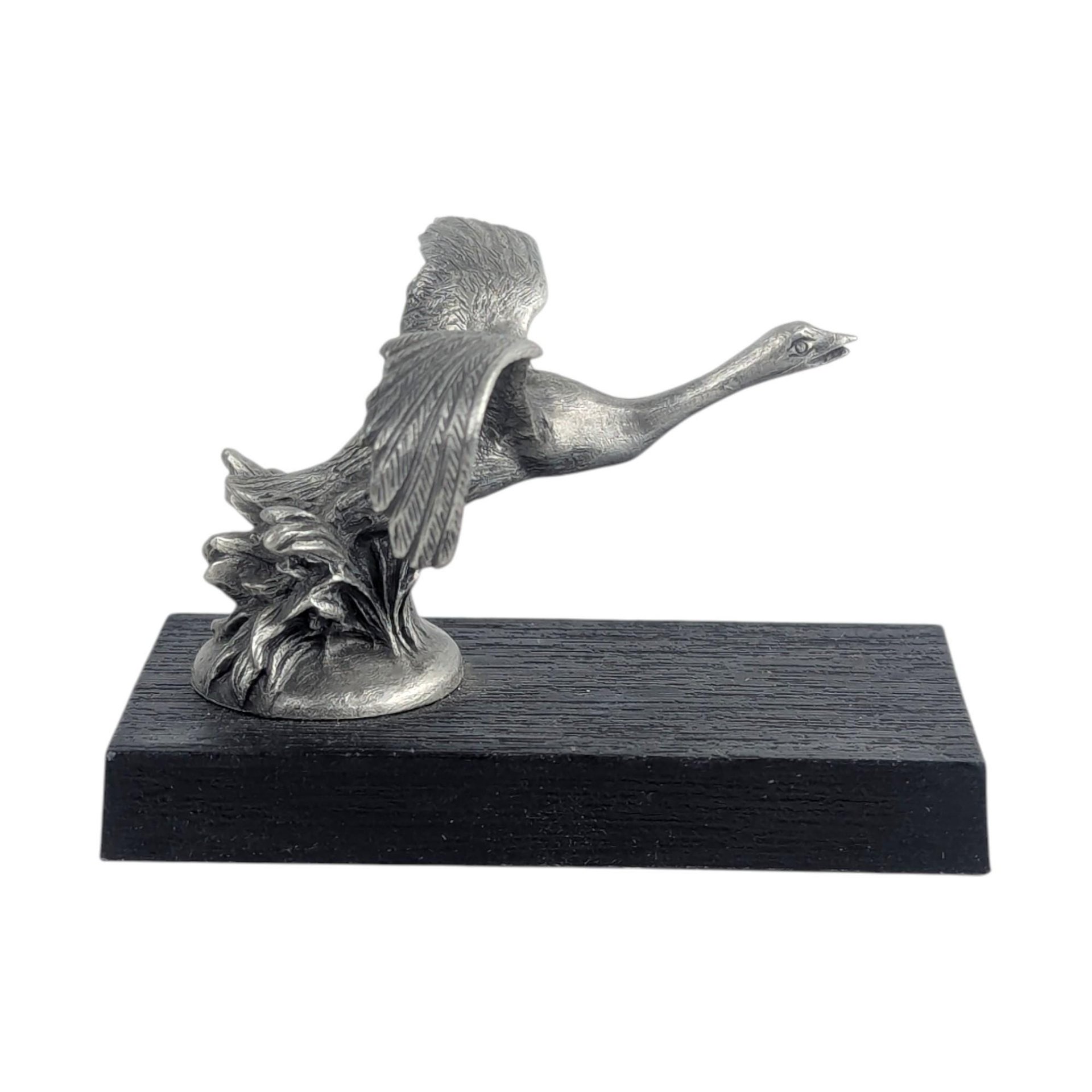 Vintage 1983 Franklin Mint Wills Sainte Claire Pewter Hood Ornament Replica