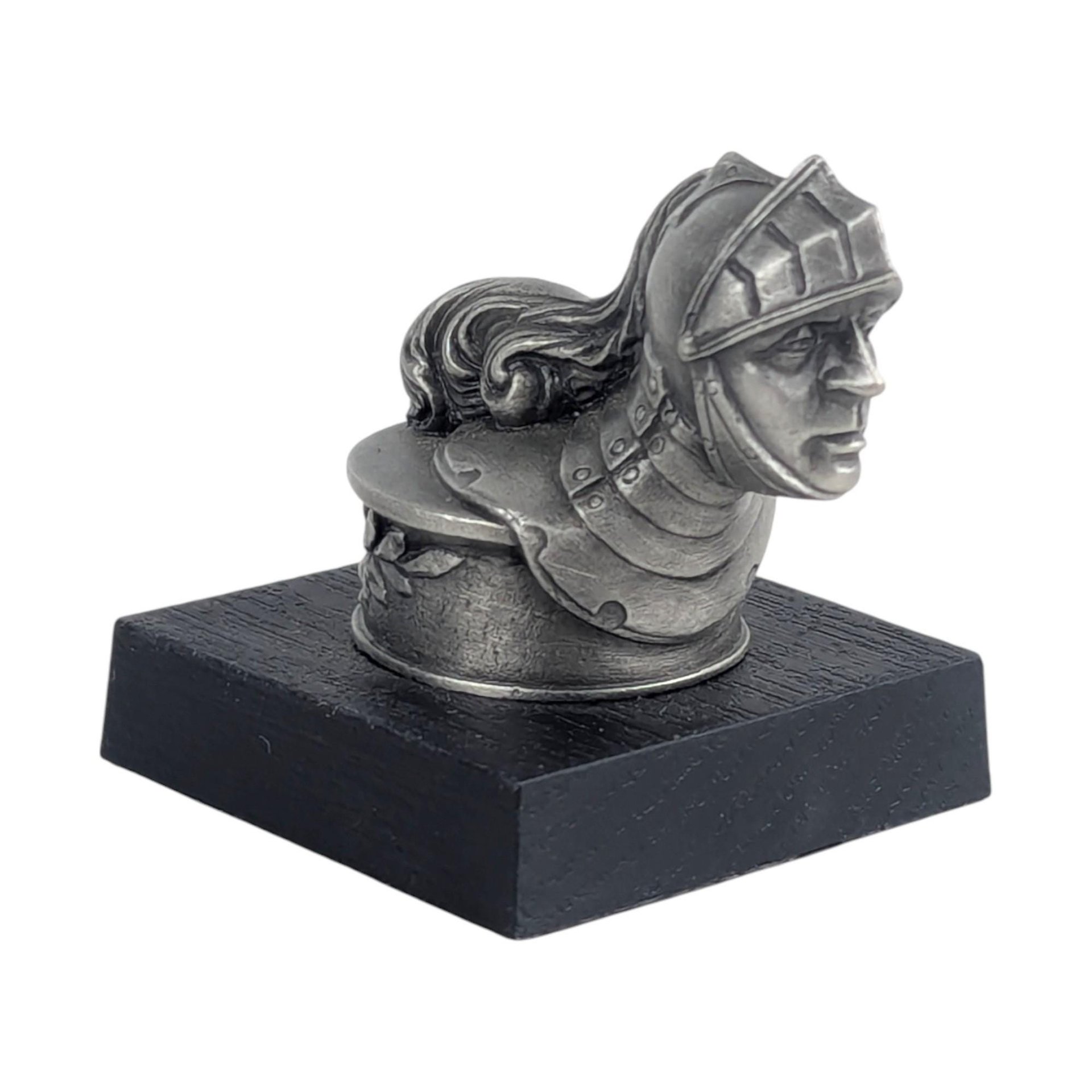 Vintage 1983 Franklin Mint De Soto Pewter Hood Ornament Replica