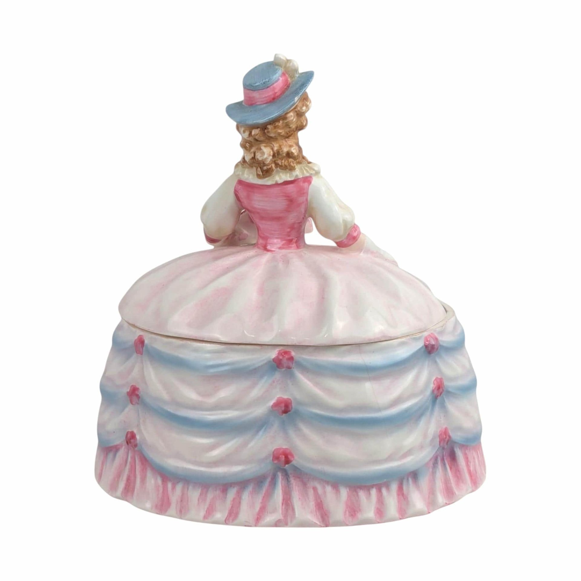Vintage 'Crinoline Lady' Andrea Ceramic Powder Box
