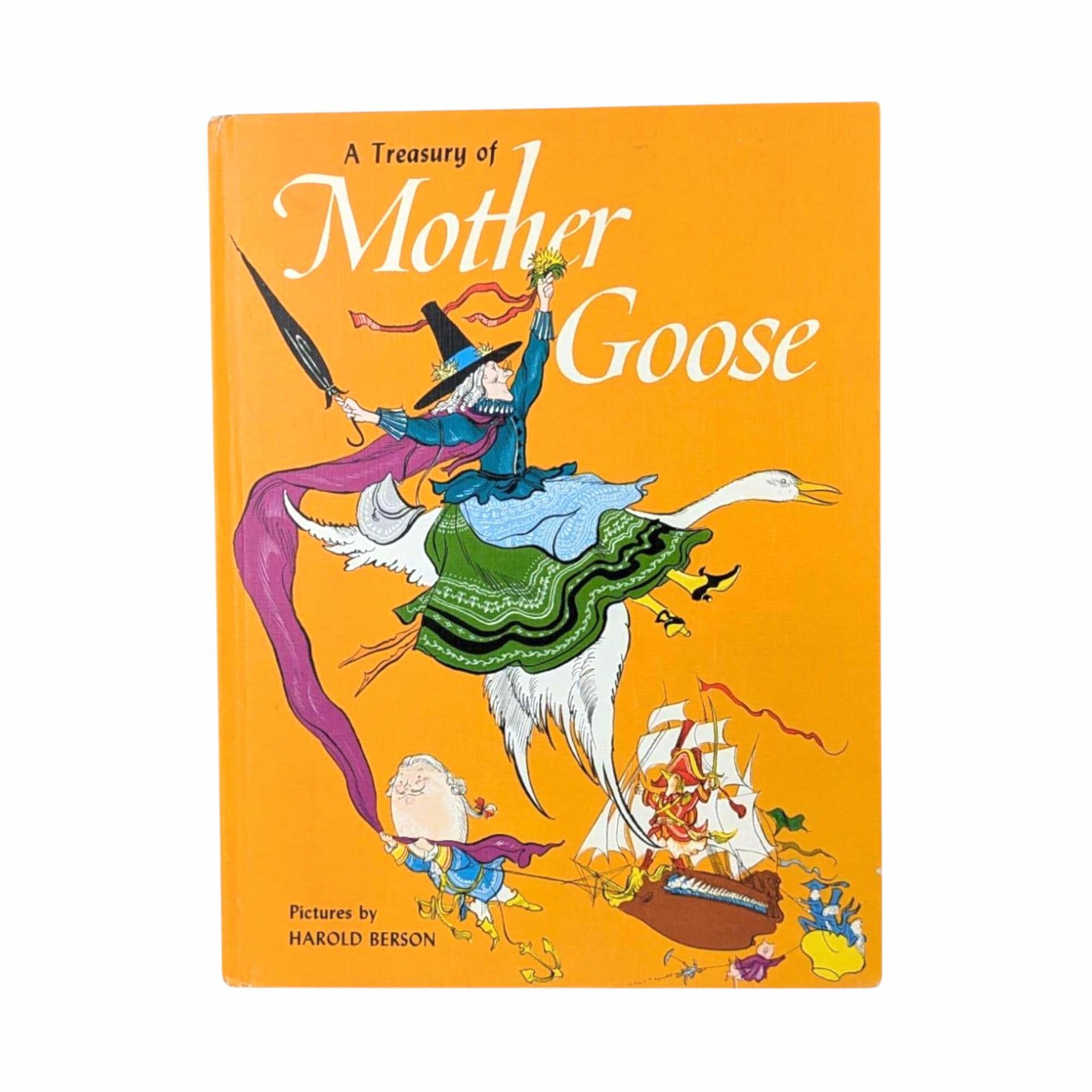 1967 'A Treasury of Mother Goose' Hardcover Book