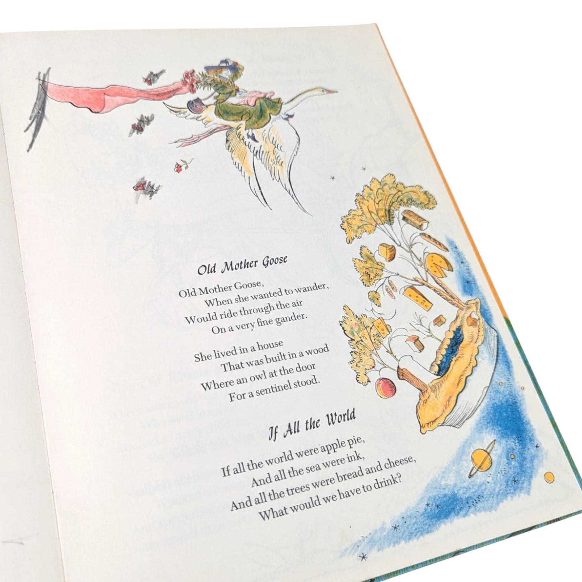 1967 'A Treasury of Mother Goose' Hardcover Book