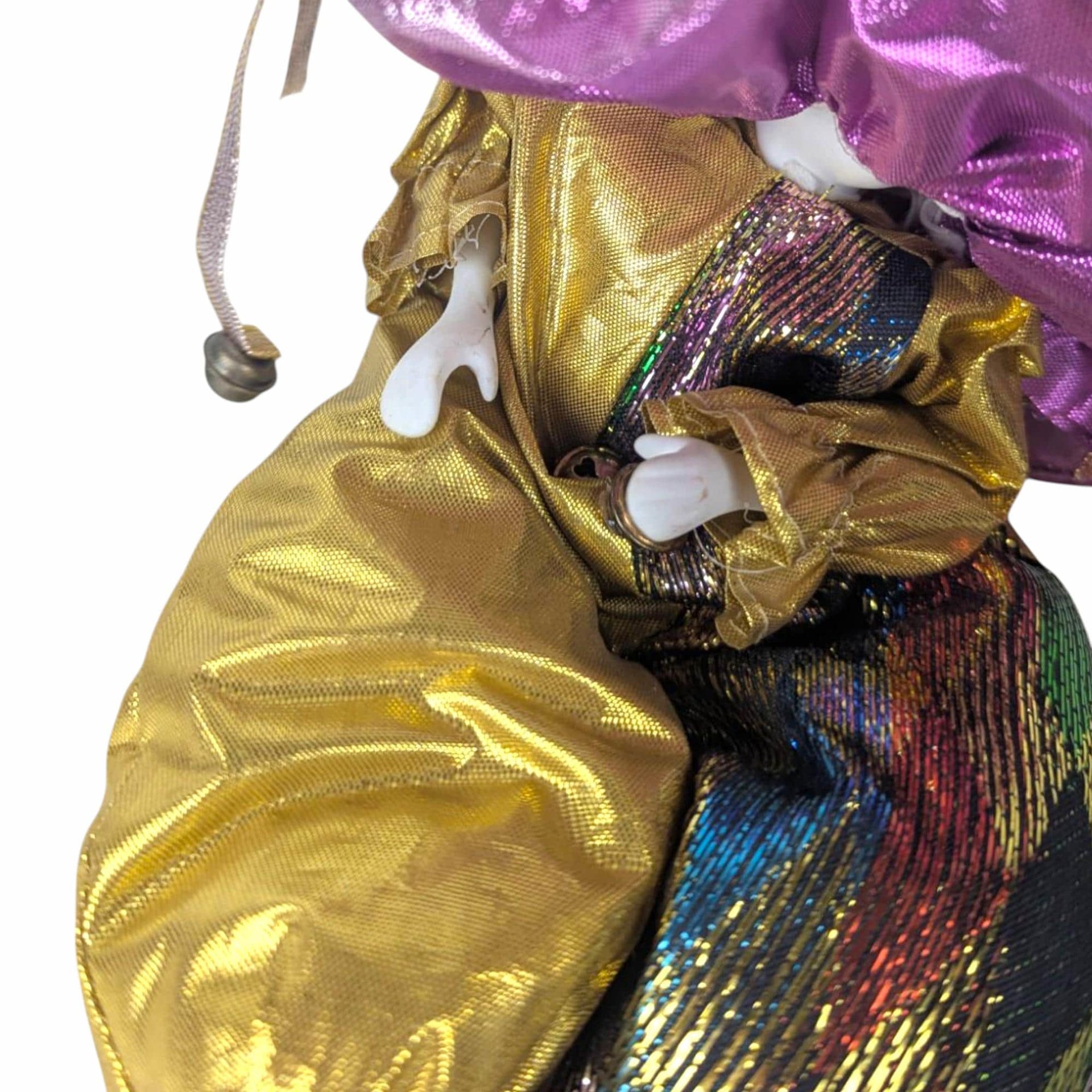 Vintage Gold and Purple Jester Doll