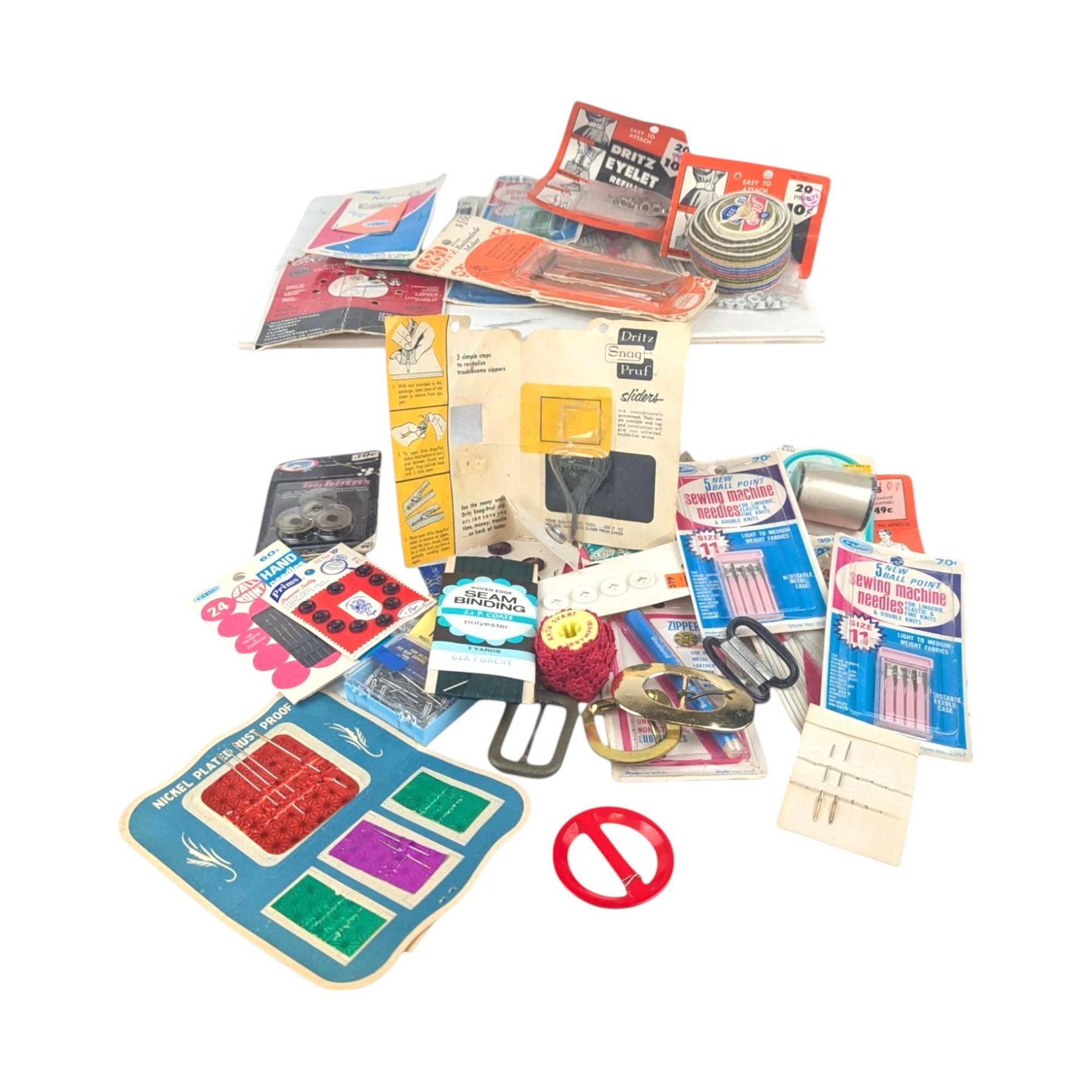 Vintage Mid-Century Sewing Notions and Accessories Lot