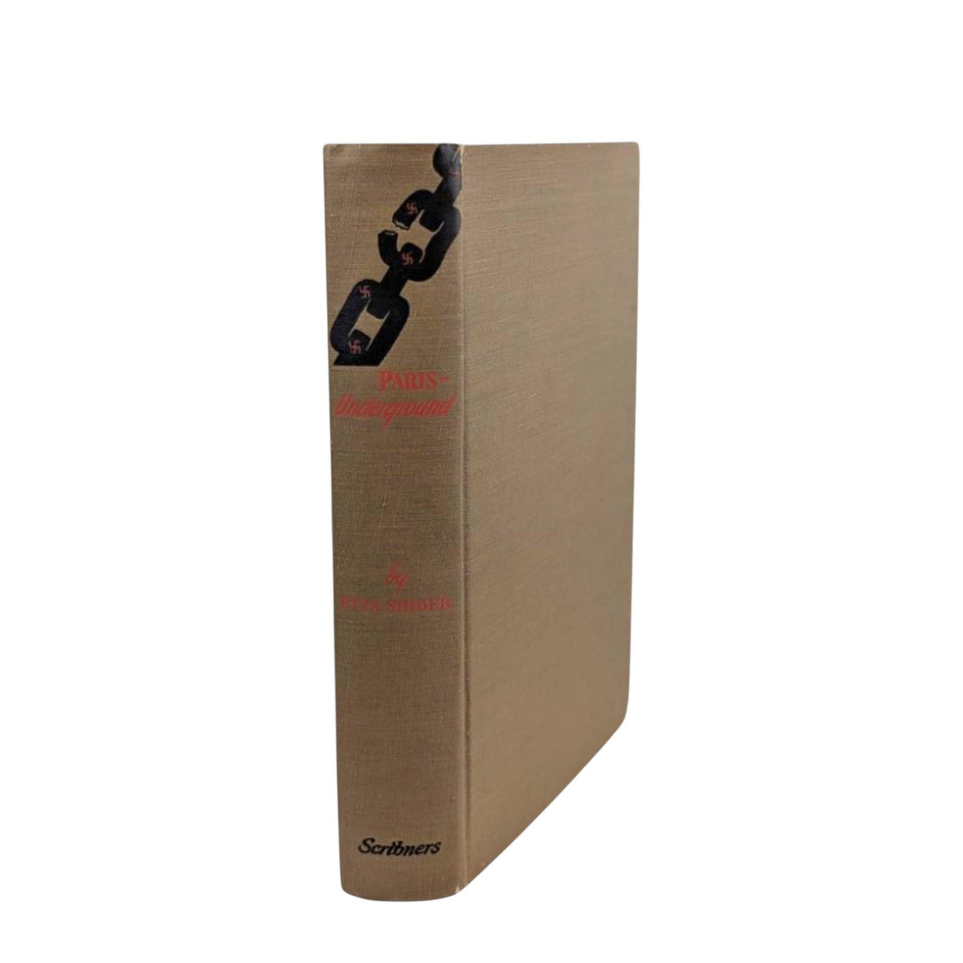 1943 'Paris Underground' by Etta Shiber Hardcover Book