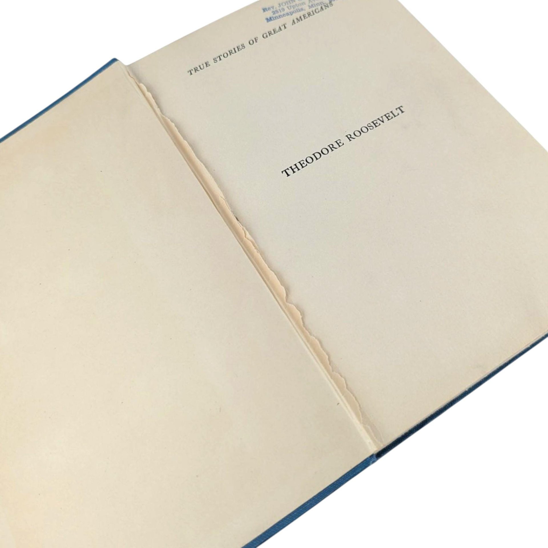 1920 'Theodore Roosevelt' by Edmund Lester Pearson Hardcover Book