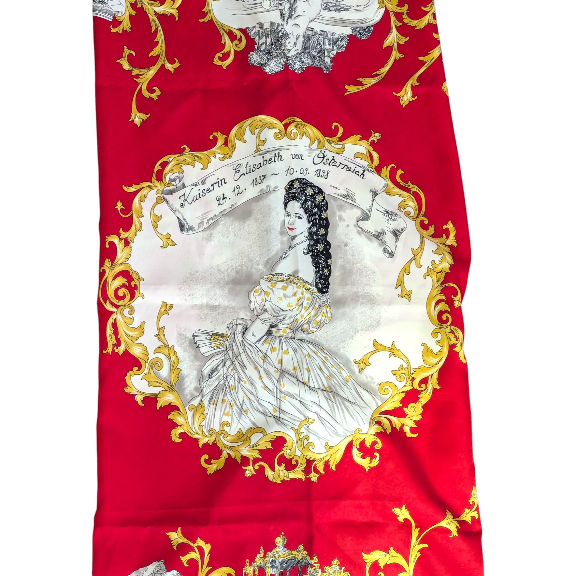 Vintage Striessnig Kaiserin Elisabeth von Osterreich Scarf