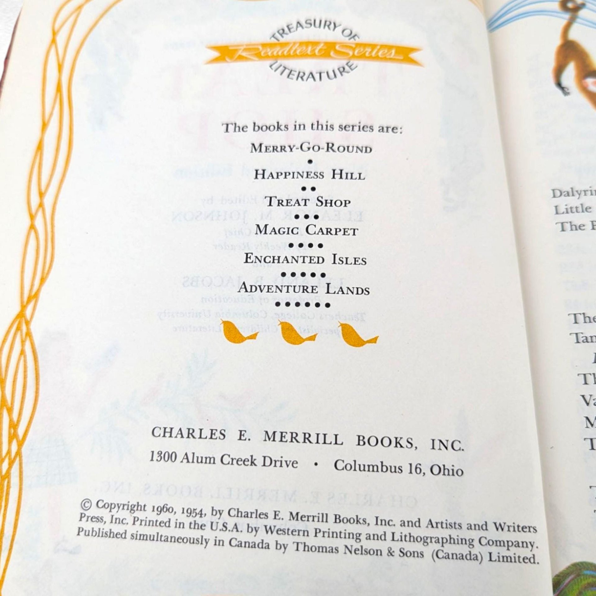 1960 'Treat Shop' by Eleanor M. Johnson Hardcover Book