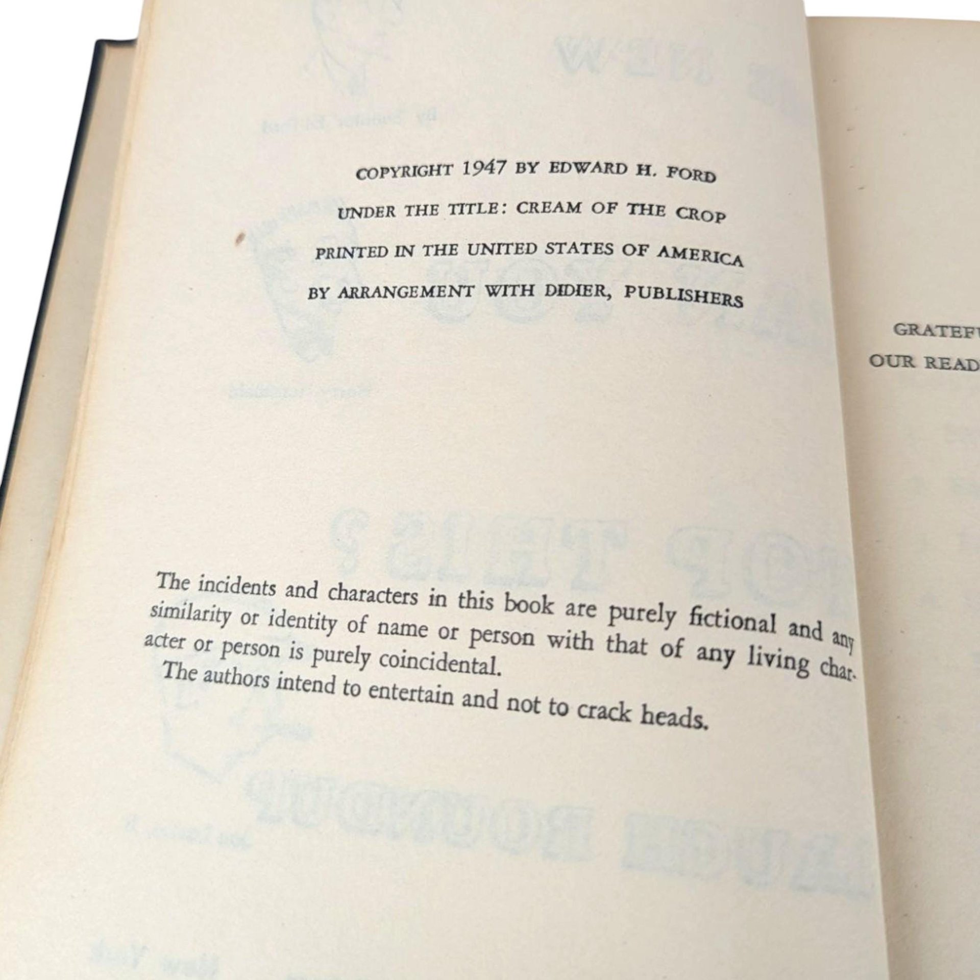 1947 The New Can You Top This Laugh Roundup